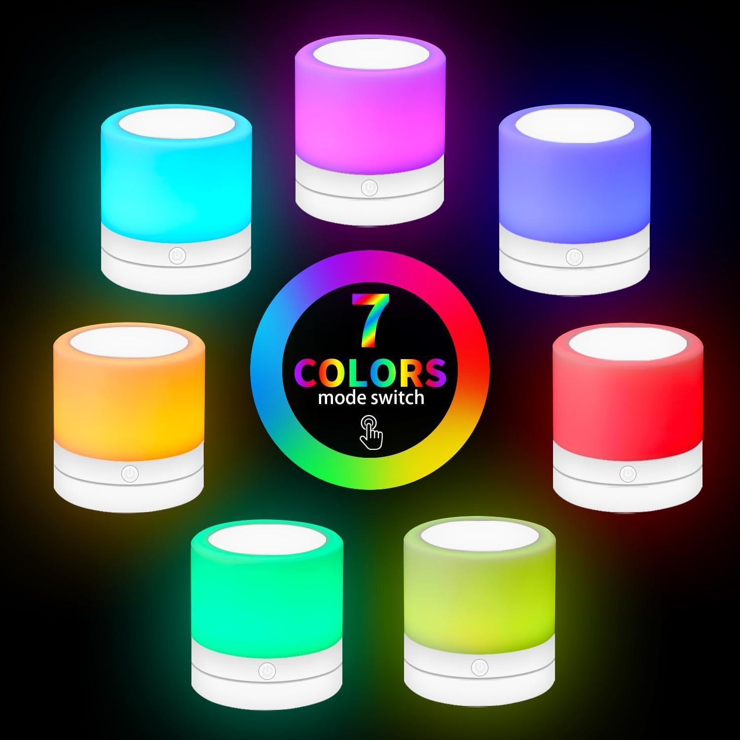 Luz Nocturna Recargable ERUN con Control Remoto y 13 Colores