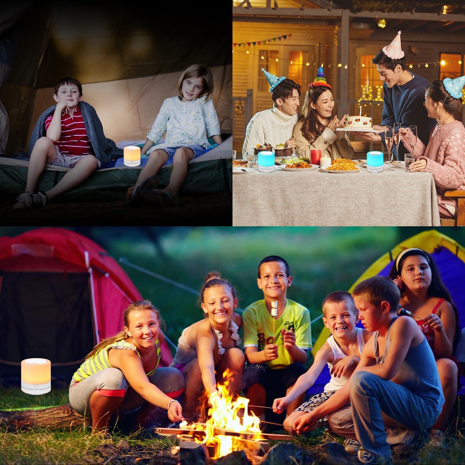 Luz Nocturna Recargable ERUN con Control Remoto y 13 Colores