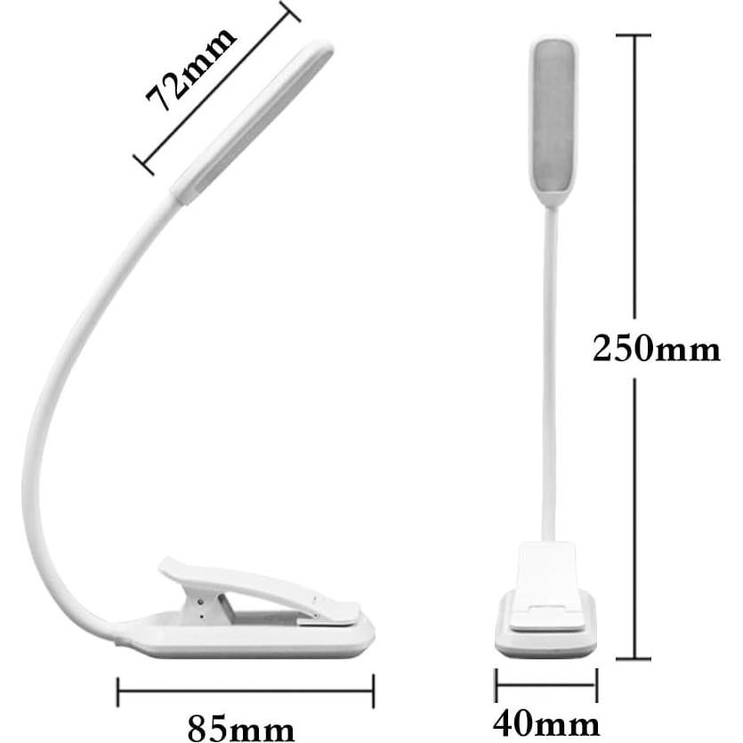 Luz de Lectura LED SZYQ BZ09-W Recargable USB 3 Modos