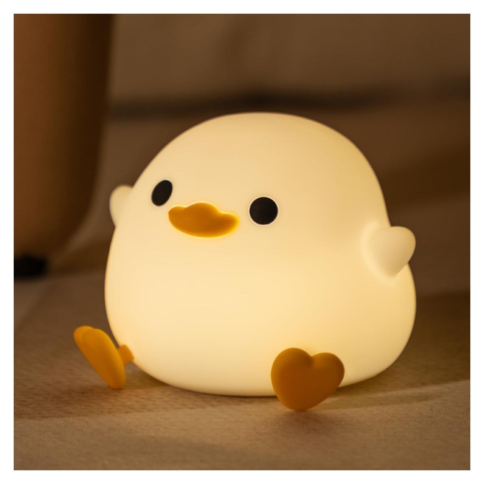 Luz Nocturna Dodo Pato Myratts, Silicona Suave, 11.9cm