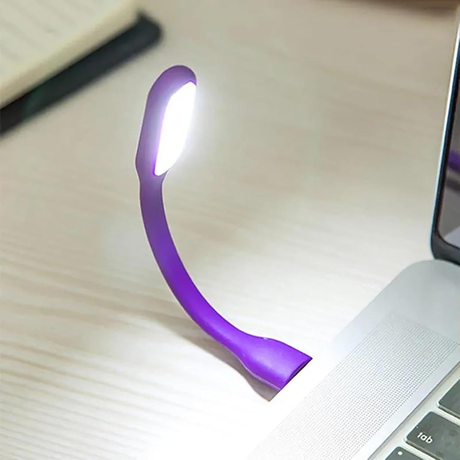 Lámpara de Lectura USB Sokelinn-six Mini 6 LEDs Ajustable Morado