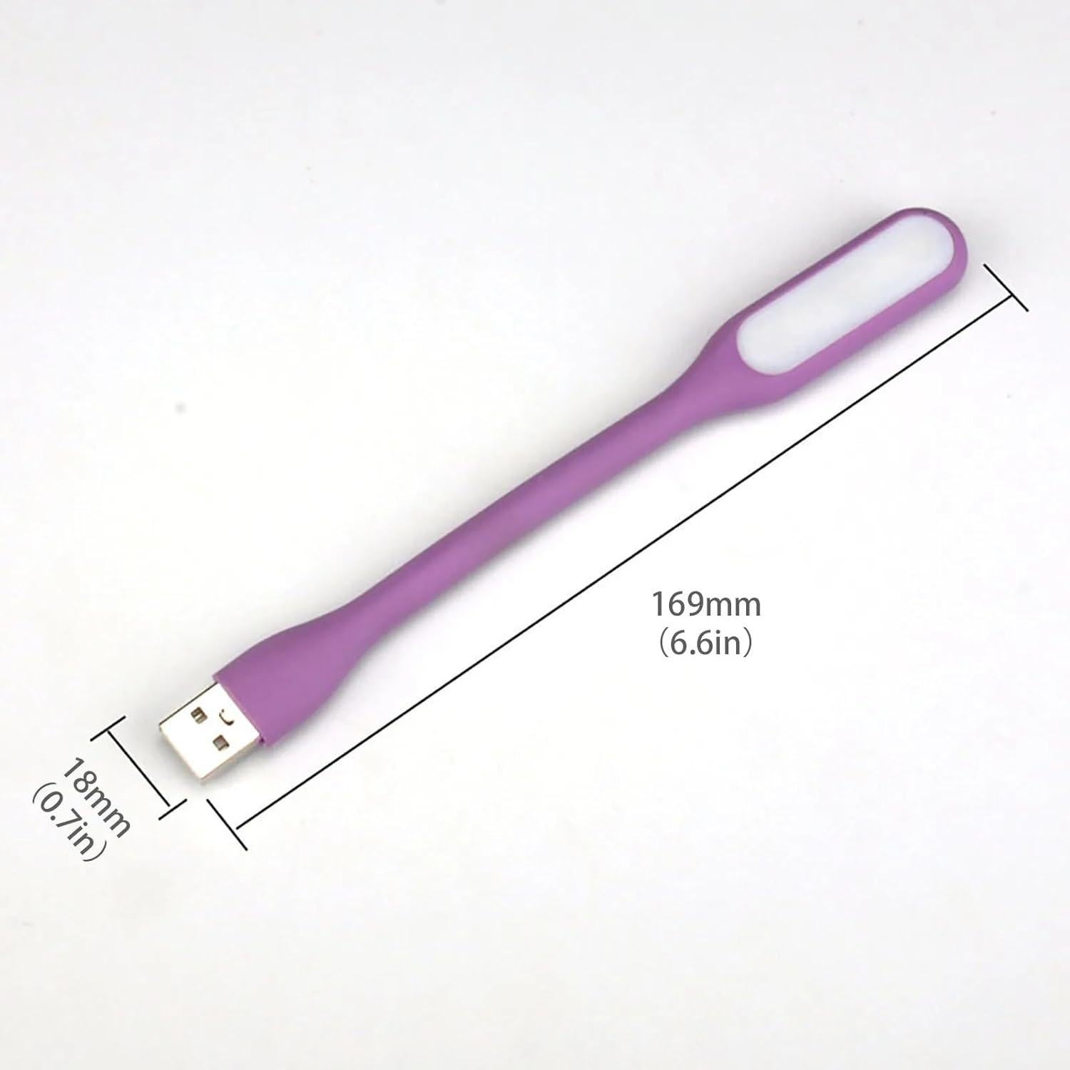 Lámpara de Lectura USB Sokelinn-six Mini 6 LEDs Ajustable Morado
