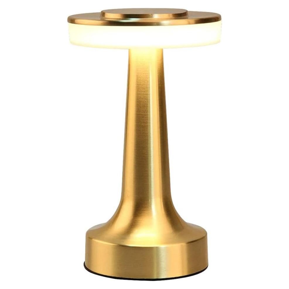 Lámpara de Mesa LED Cyrubalkinin Portátil Táctil 3 Niveles