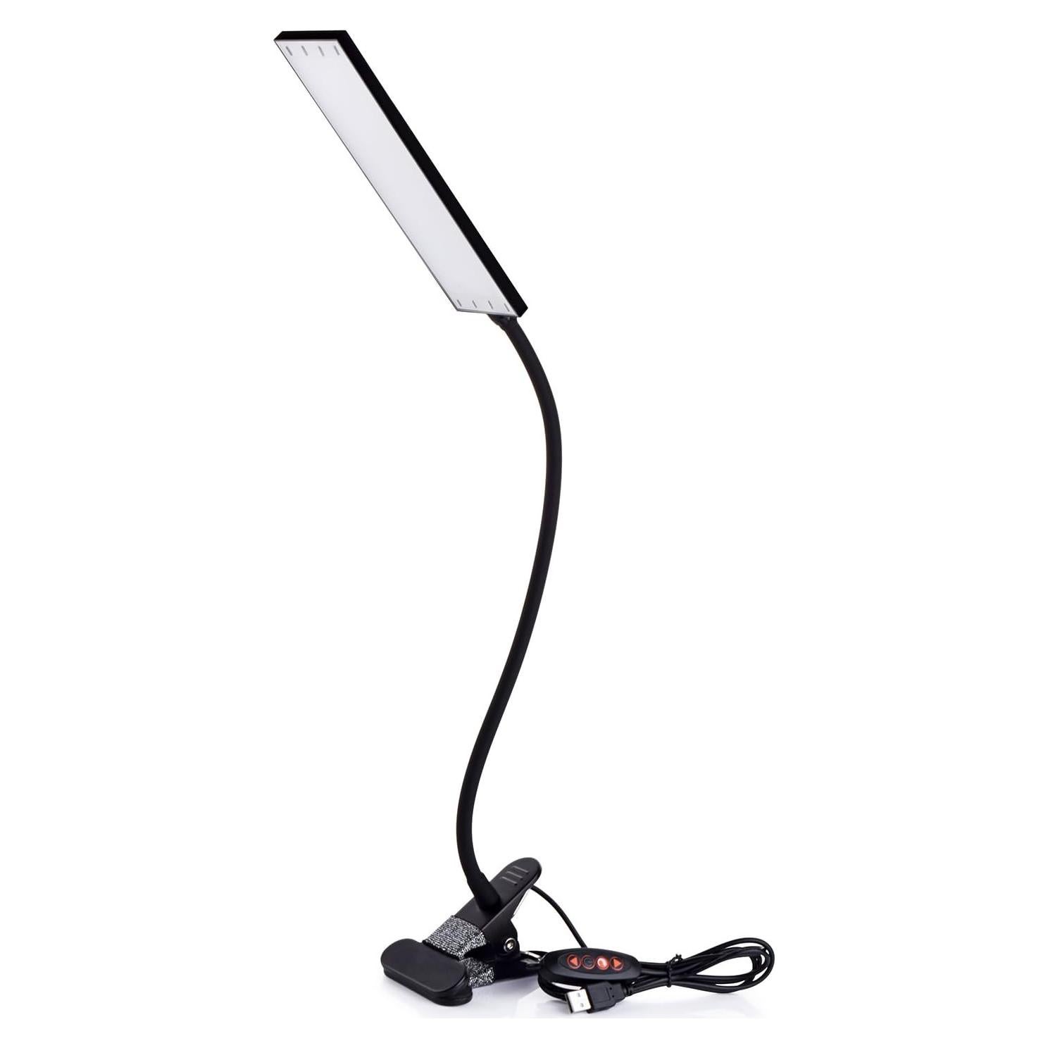 Lámpara de Escritorio LED VICFUN 5W Regulable Clip Negro