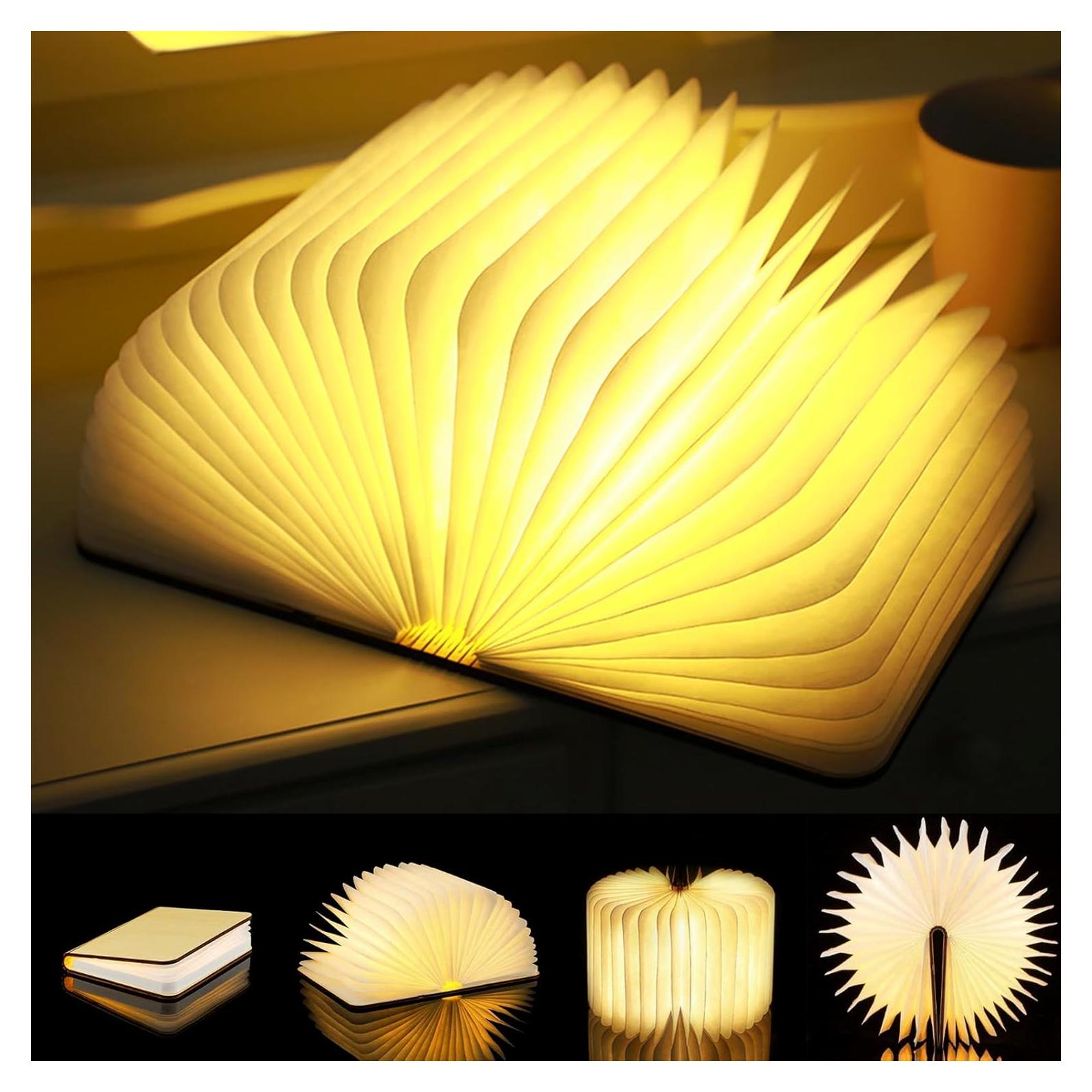 Lámpara de Libro Plegable LOVUMMOR LED Recargable USB 12x9cm