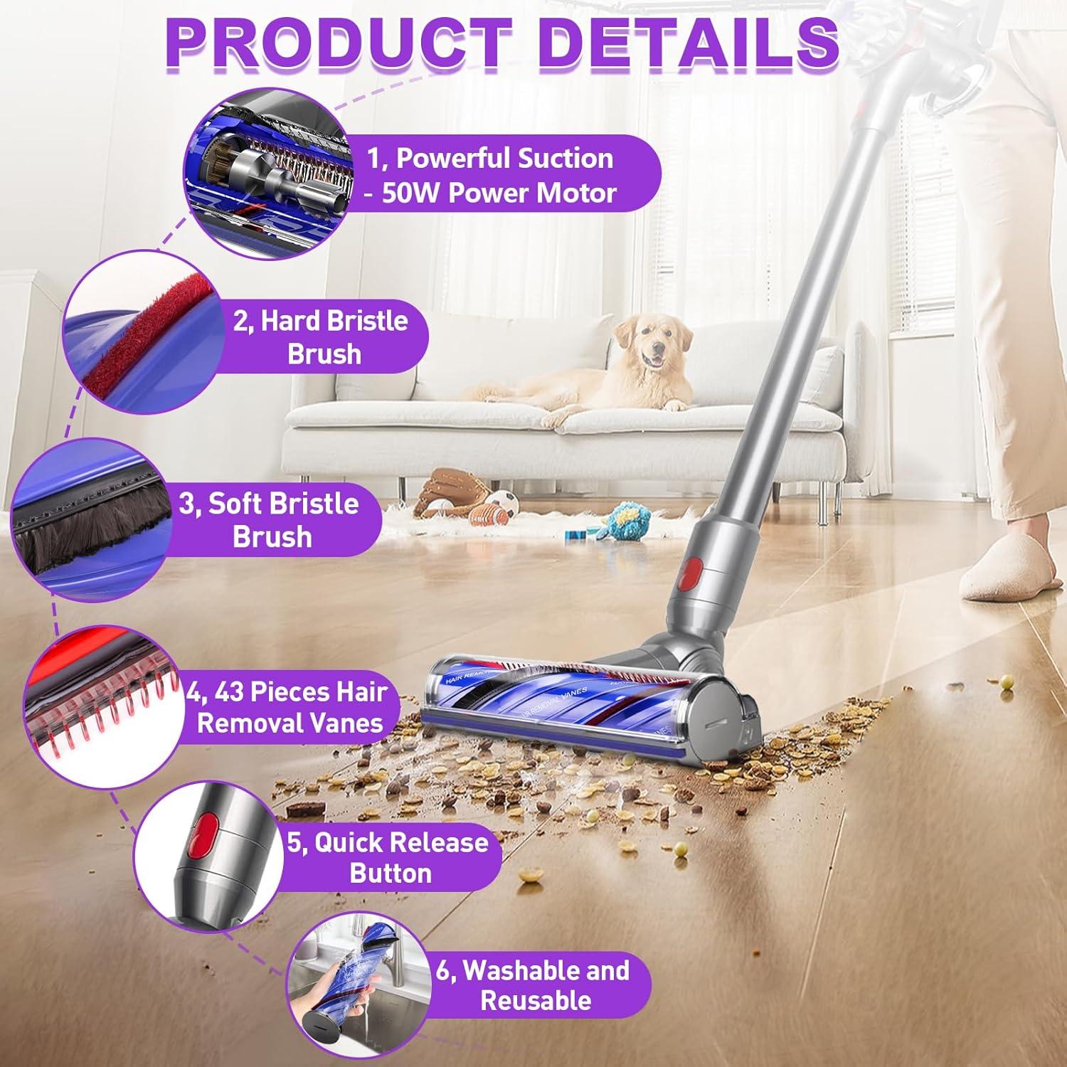 Cabezal de Aspiradora Lemige V8 V11 para Dyson V7 V10 V15