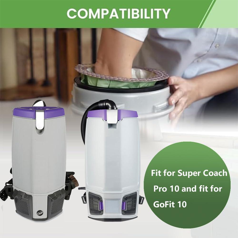 20 Bolsas de Vacío PureSturdy 10 QT Reemplazo ProTeam 107313