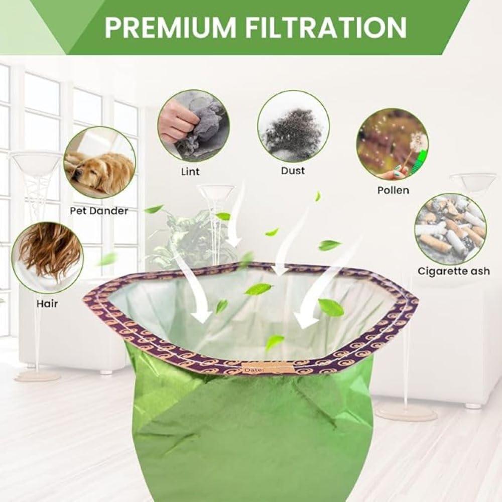 20 Bolsas de Vacío PureSturdy 10 QT Reemplazo ProTeam 107313