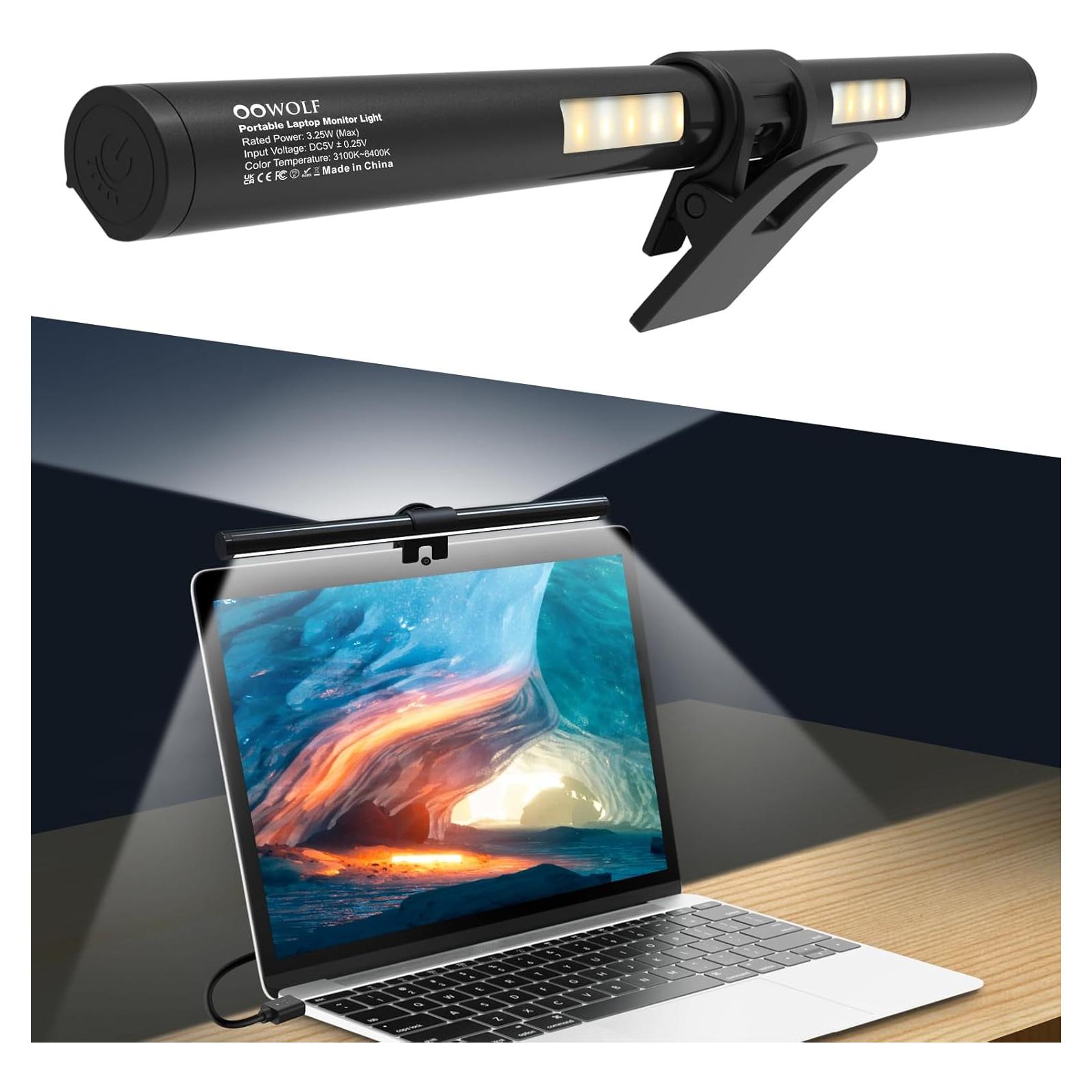 Barra de Luz para Monitor OOWOLF 33cm LED CRI>95 Ajustable