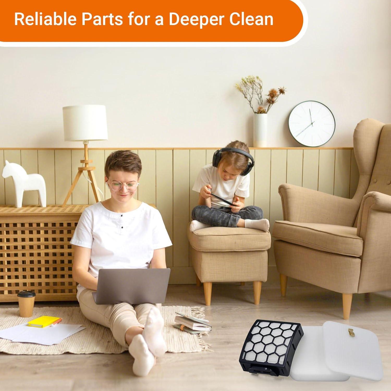 Repuesto Filtros HEPA y Espuma para Aspiradora Shark Rotator