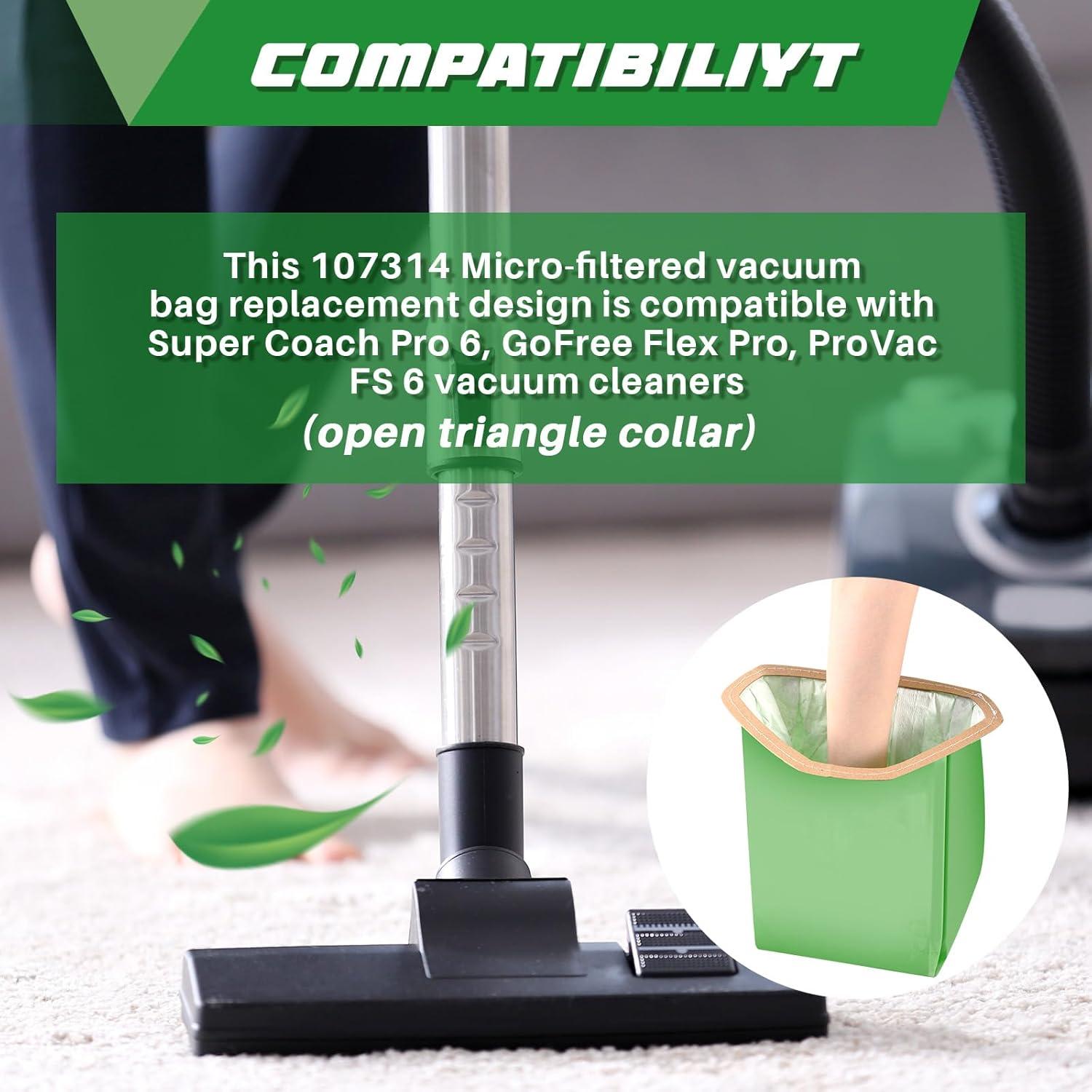 30 Micro Filtros para Aspiradora Therwen Compatible ProTeam 107314