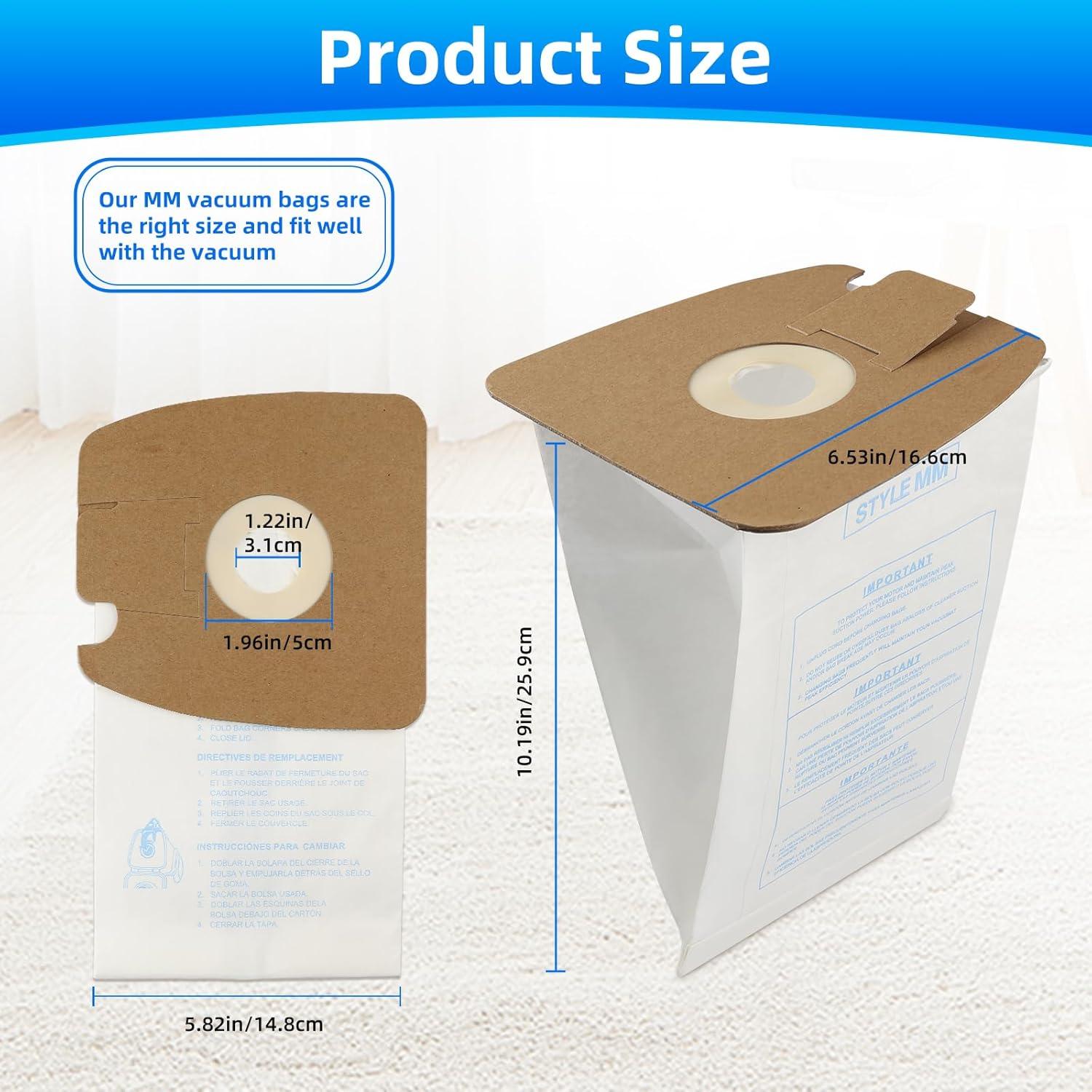 20 Bolsas de Filtración de Reemplazo BIHARNT Estilo MM