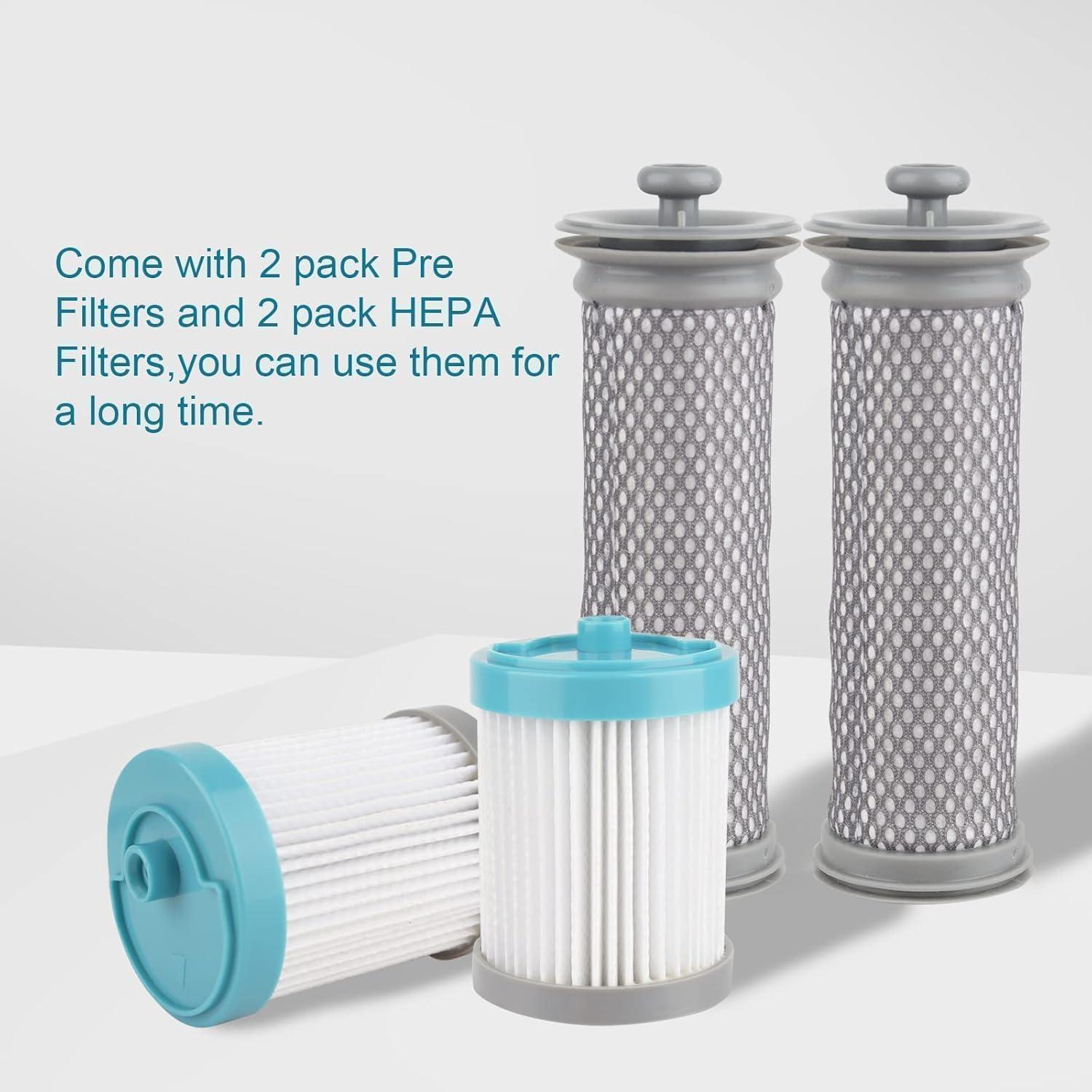 Filtros de Reemplazo Sgizoku A10/A11 para Aspiradora Tineco - 3 Pre y 3 HEPA