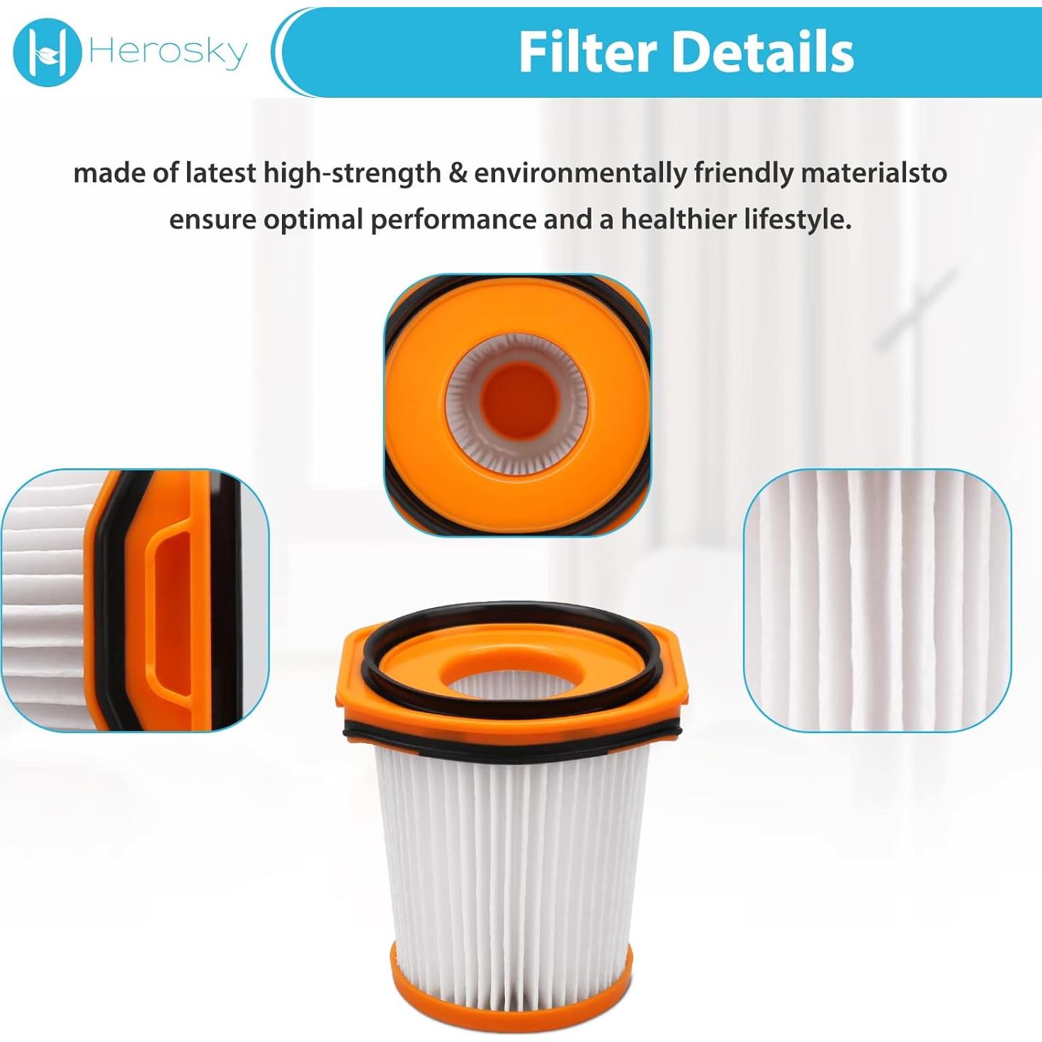 Kit de Filtro de Espuma Herosky WS642AE para Aspiradora Shark