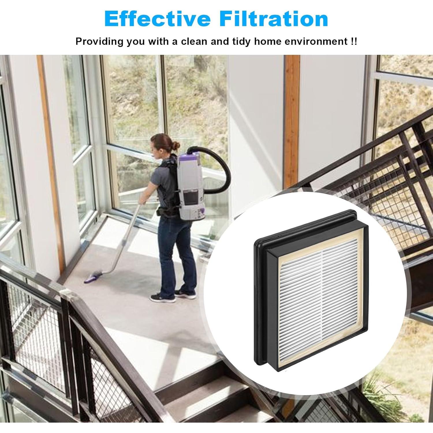 Filtro HEPA JIOTAR 107315 para Aspiradoras ProTeam - 2 Piezas