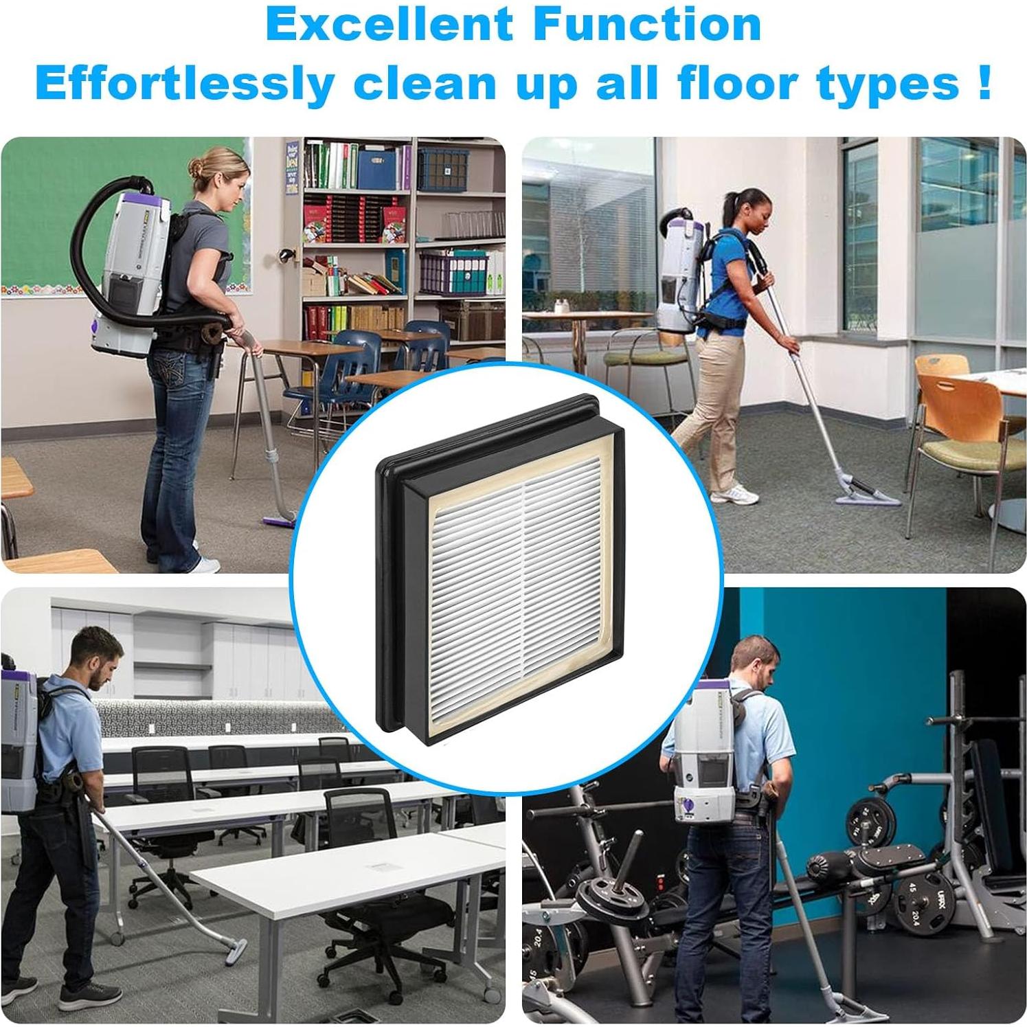 Filtro HEPA JIOTAR 107315 para Aspiradoras ProTeam - 2 Piezas