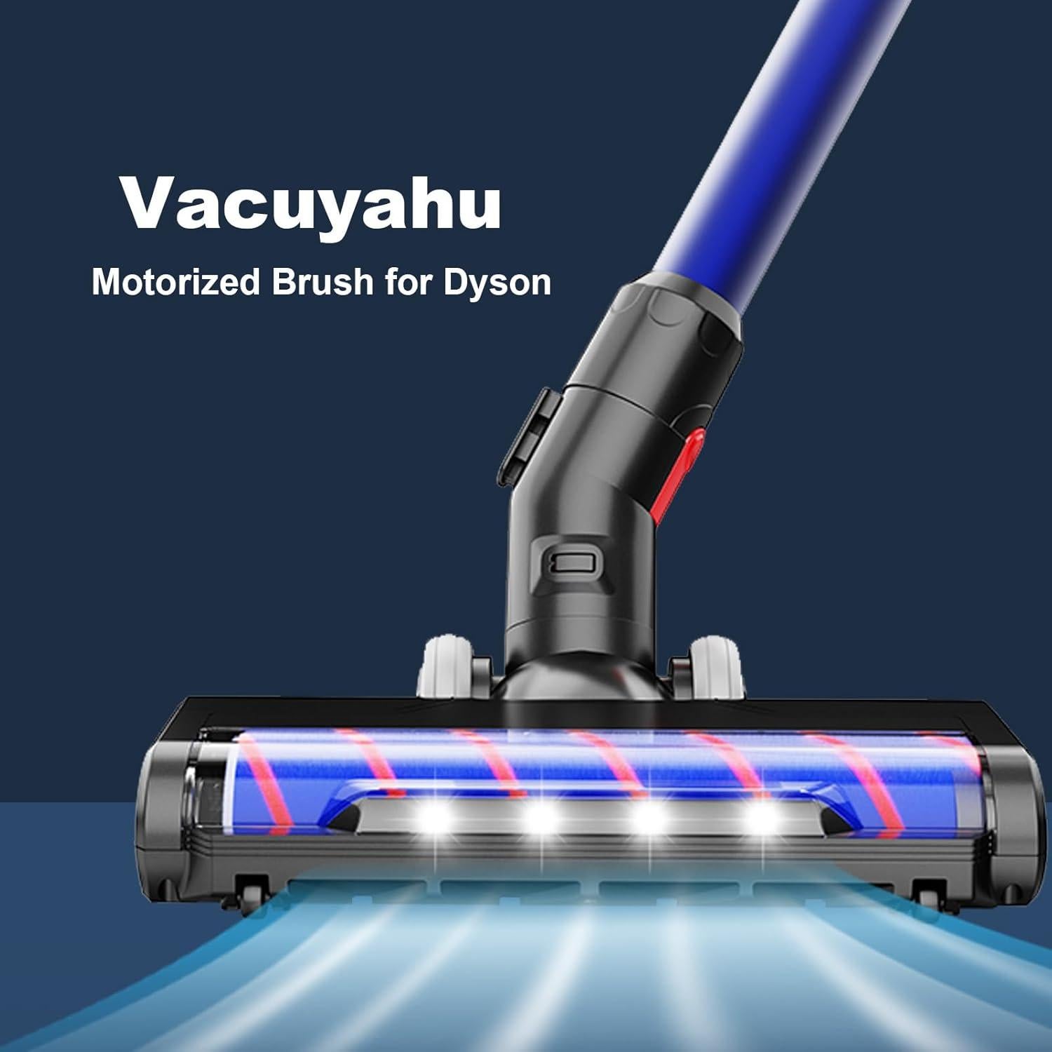 Boquilla Motorizada Dyson V7 V8 con Rodillos Suaves y de Cerdas