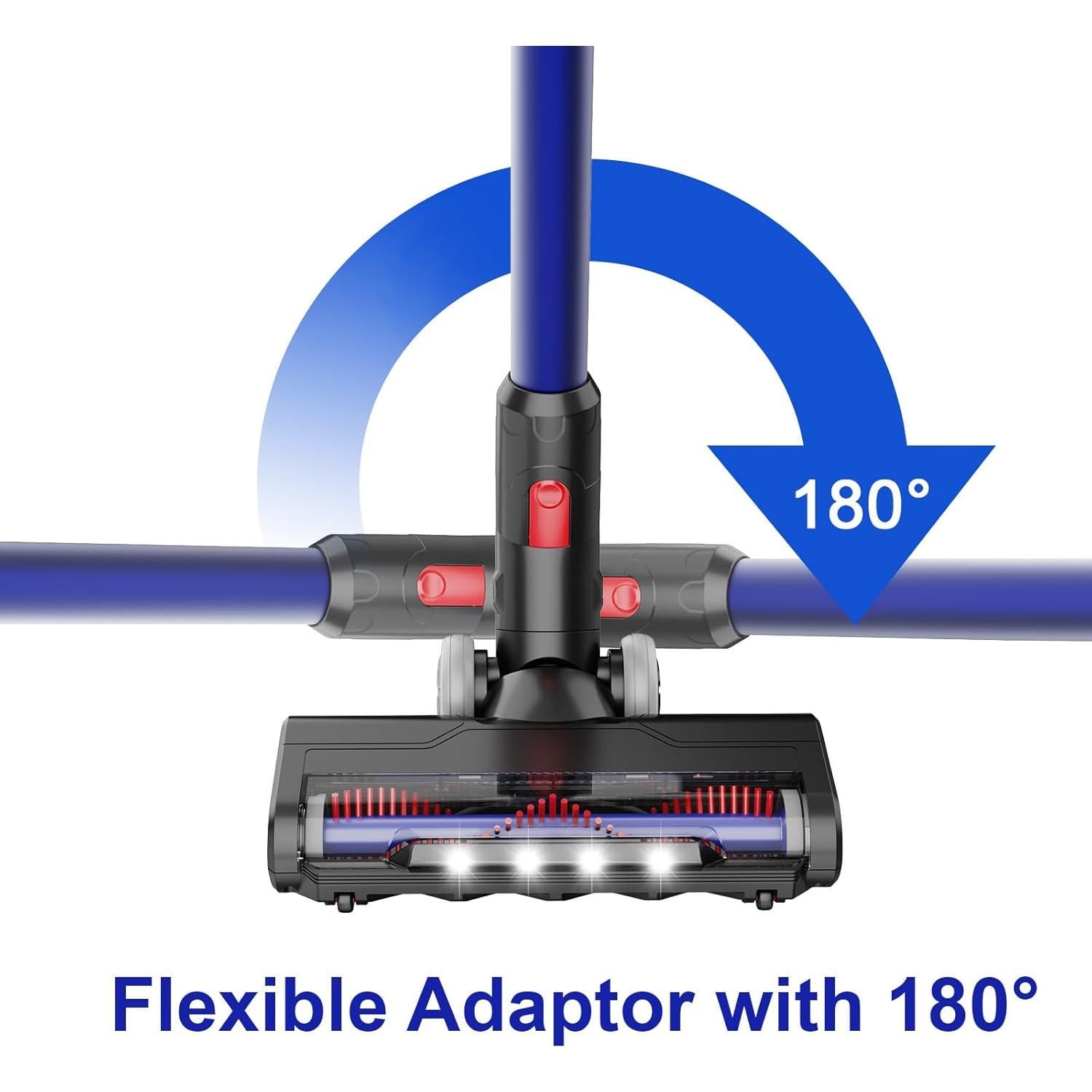 Boquilla Motorizada Dyson V7 V8 con Rodillos Suaves y de Cerdas