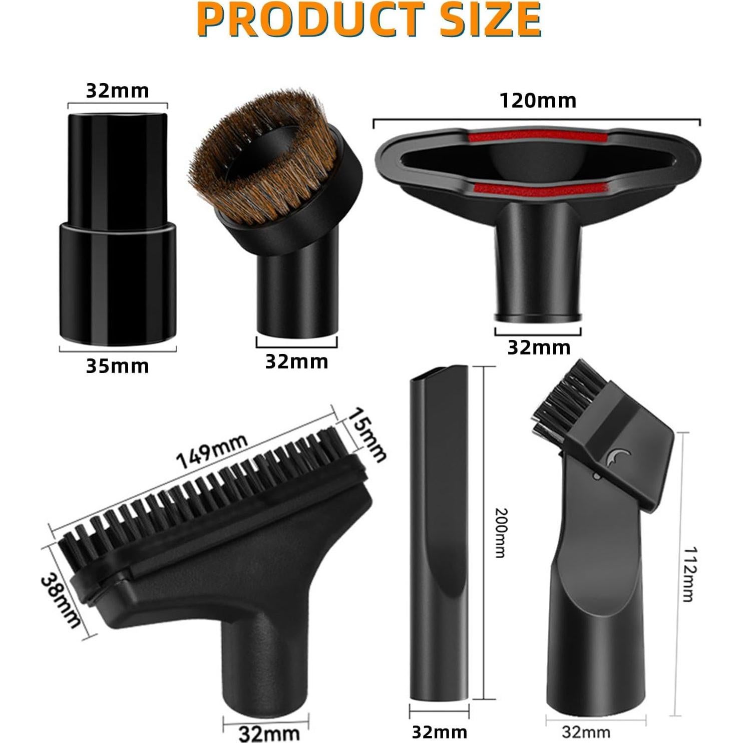 Accesorios para Aspiradora Shark NV350 NV501 NV360 - Set 1 1/4"