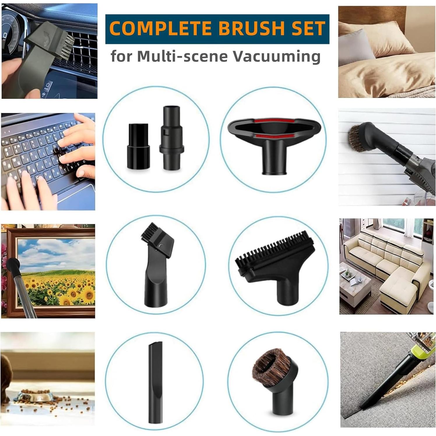 Accesorios para Aspiradora Shark NV350 NV501 NV360 - Set 1 1/4"