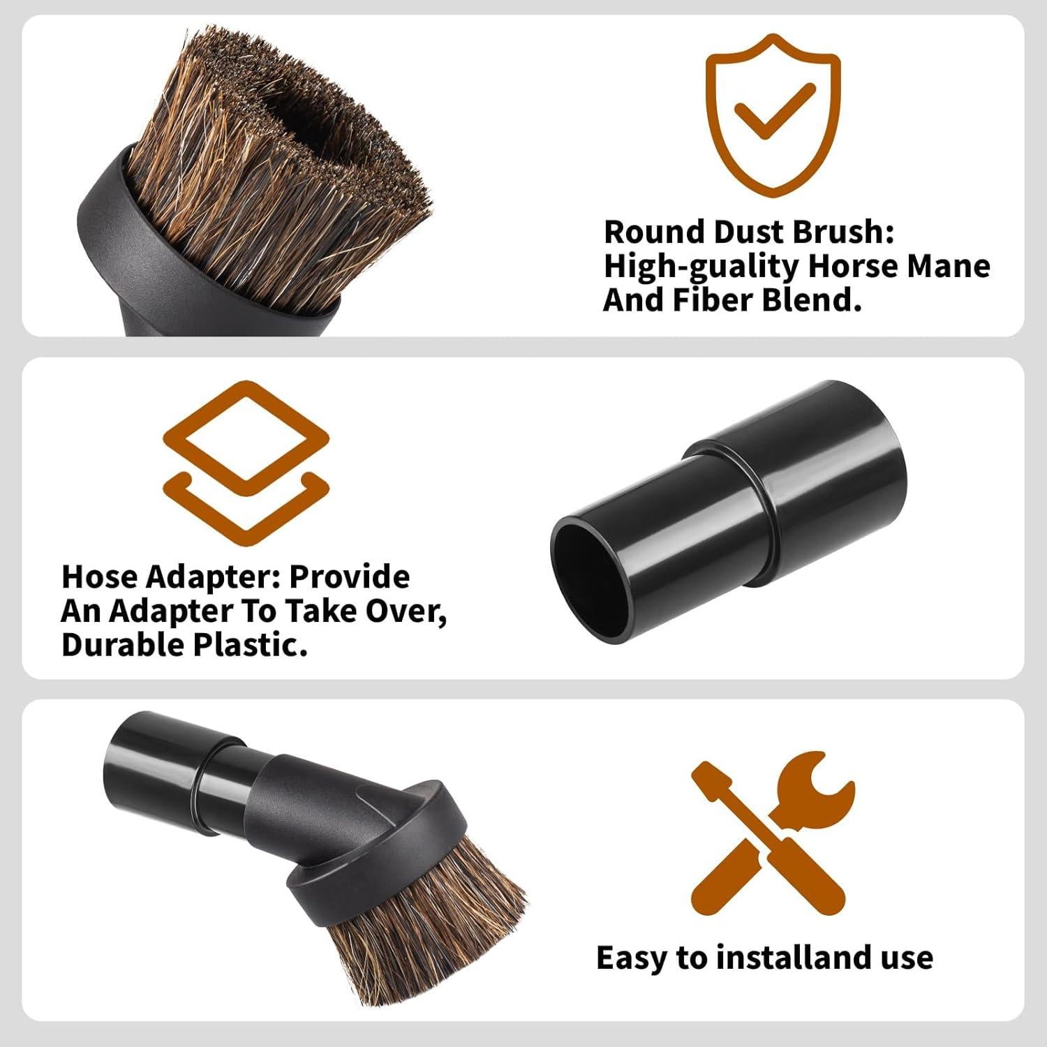 Accesorio cepillo de vacío RJMom para aspiradora Shark 35 mm