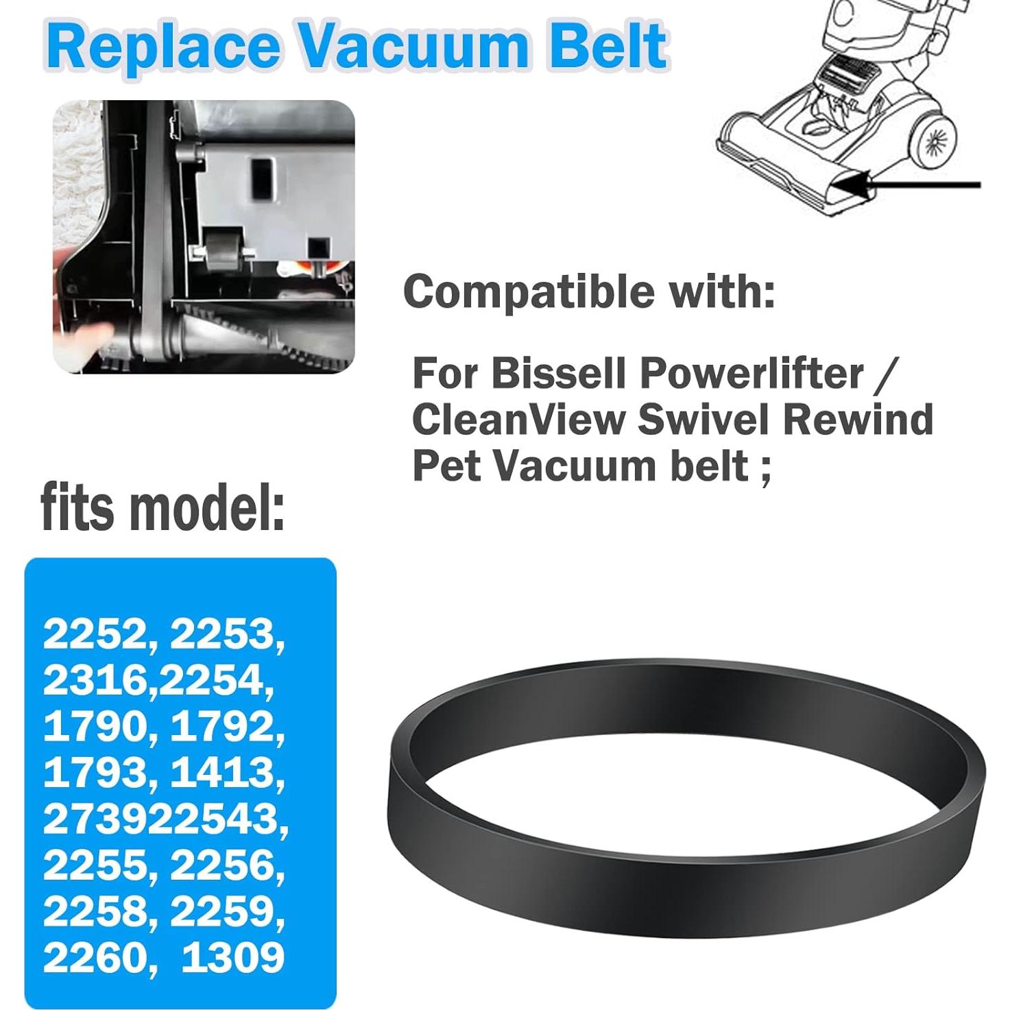 Correa de Reemplazo para Aspiradora Bissell Cleanview 2 Unidades