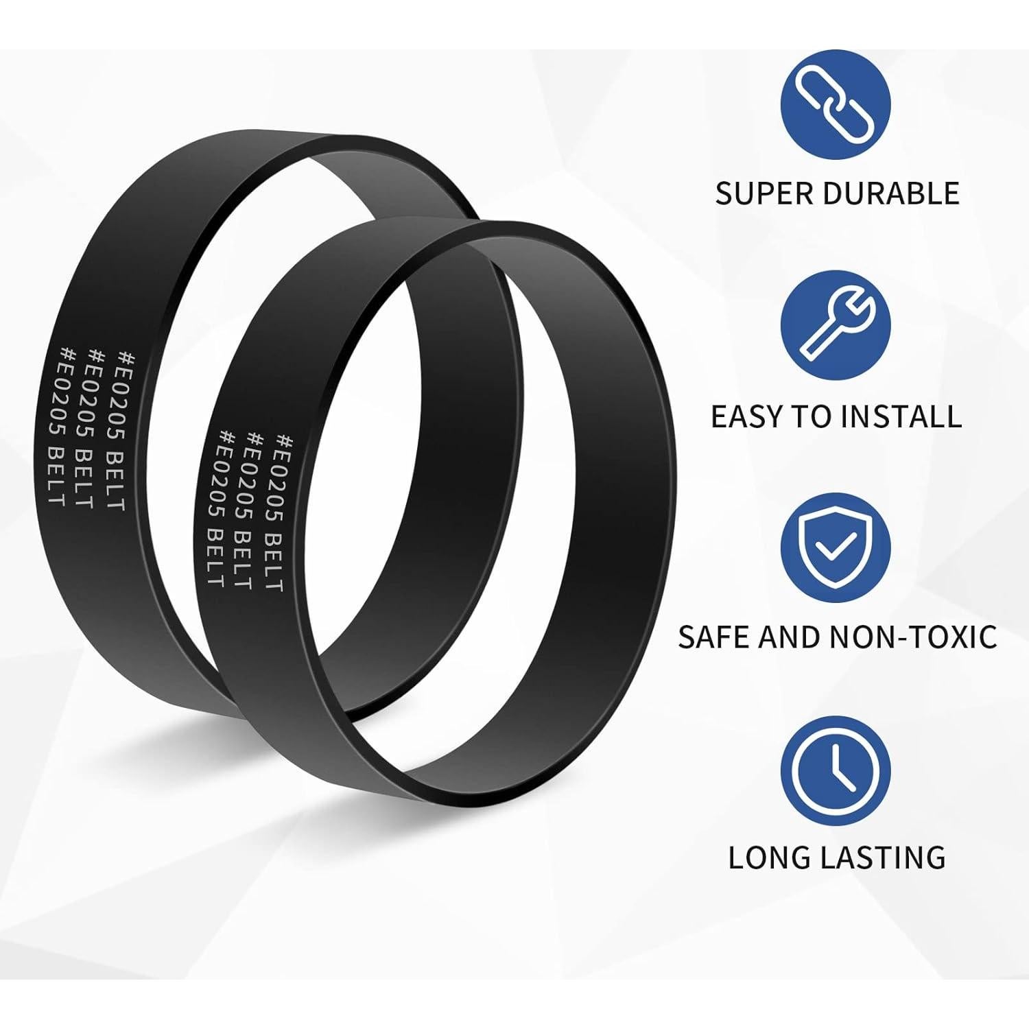 Correas de Aspiradora KEEPOW E0205 para Eureka NEU182B - 2 Paquete