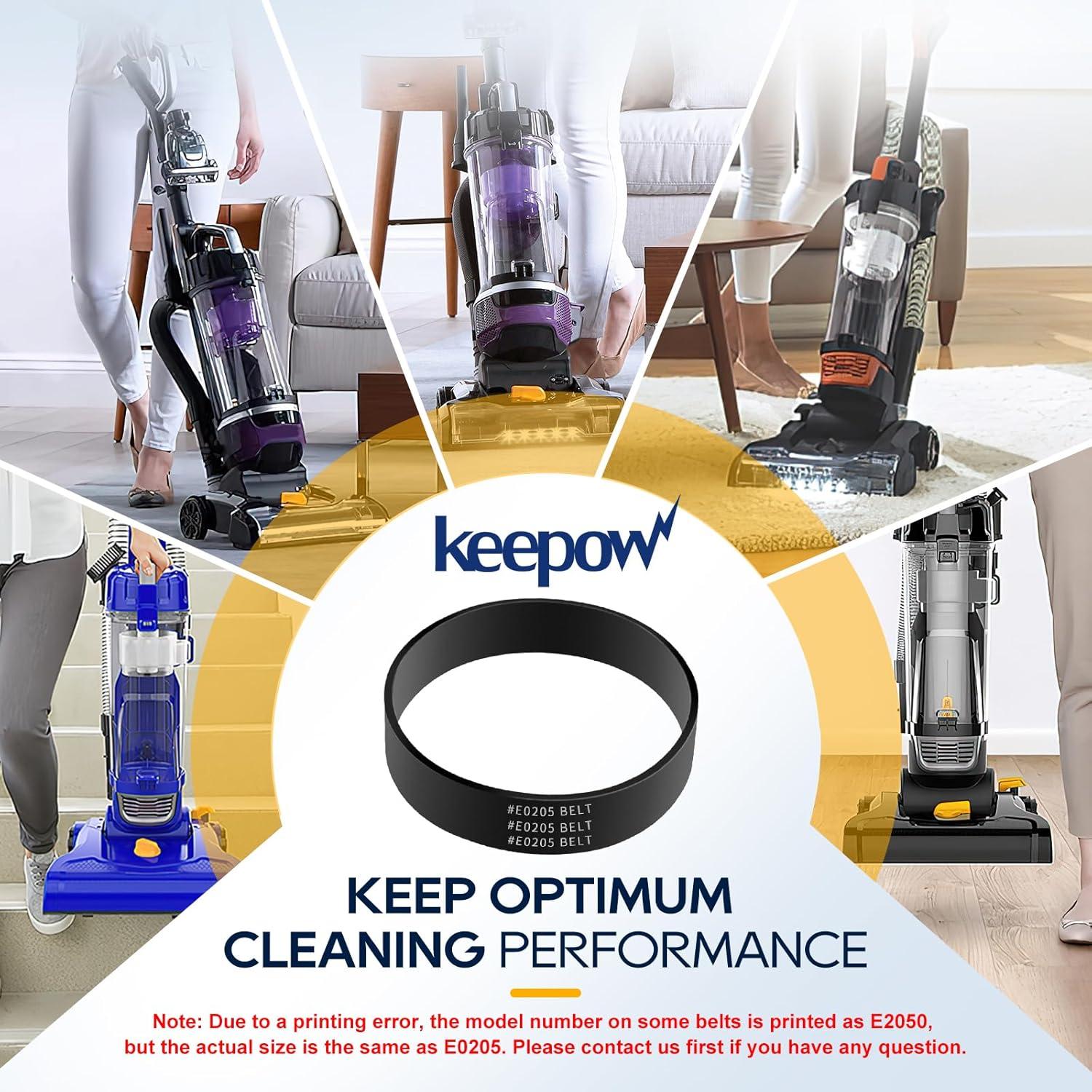 Correas de Aspiradora KEEPOW E0205 para Eureka NEU182B - 2 Paquete