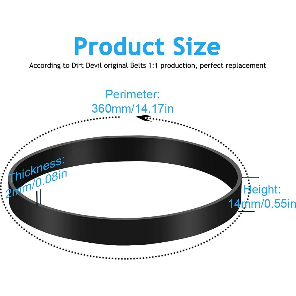 Cintas de Reemplazo MULTIM para Aspiradora Dirt Devil Estilo 4/5 - 2 Paquete