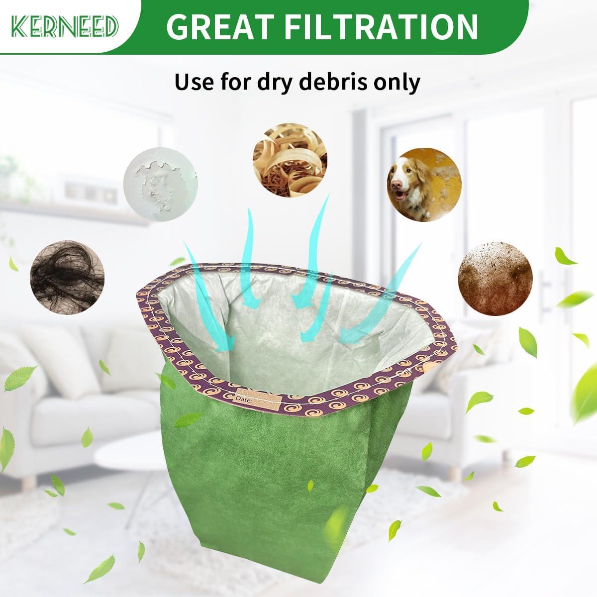 Paquete de 12 Bolsas de Filtro Micro Kerneed 107313 para Aspiradora ProTeam