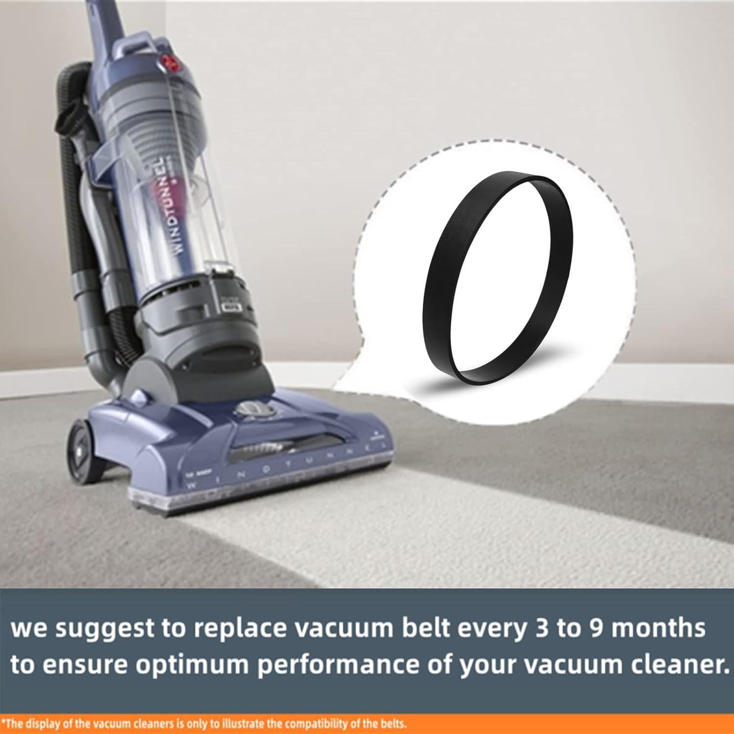 Cinturones de Reemplazo JEDELEOS para Aspiradora Hoover WindTunnel - Paquete de 2