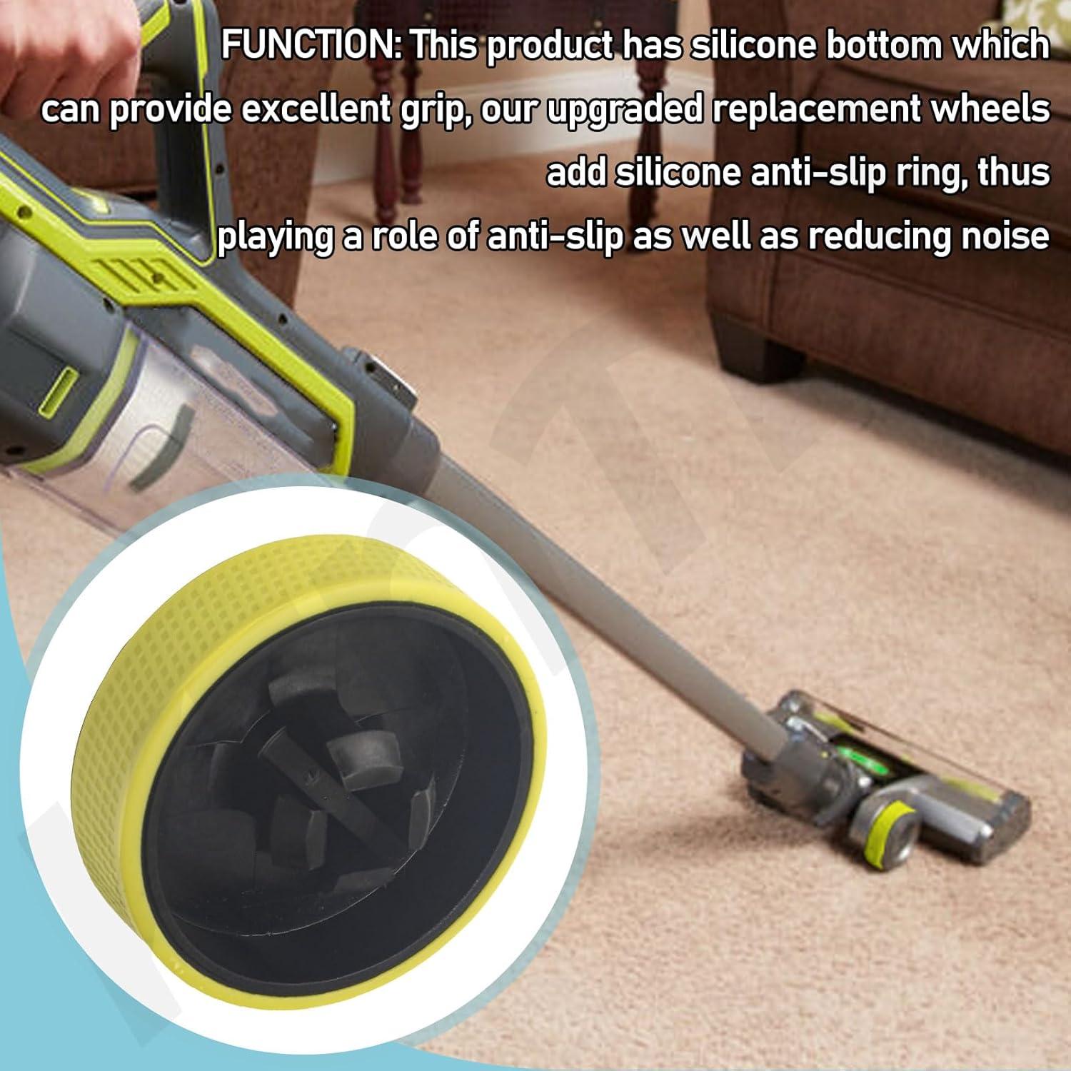 Ruedas de Reemplazo Silicona KINTLE para Aspiradoras Ryobi