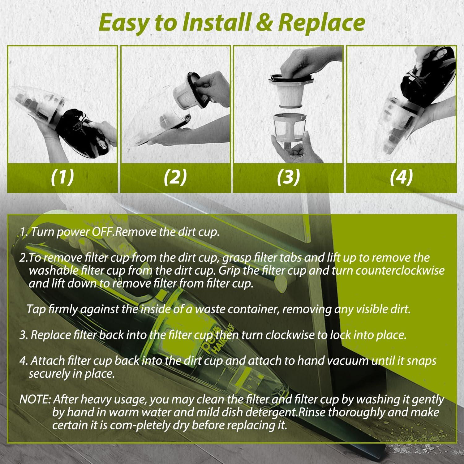 Filtro de Reemplazo HASMX para Aspiradora Bissell Pet Hair Eraser