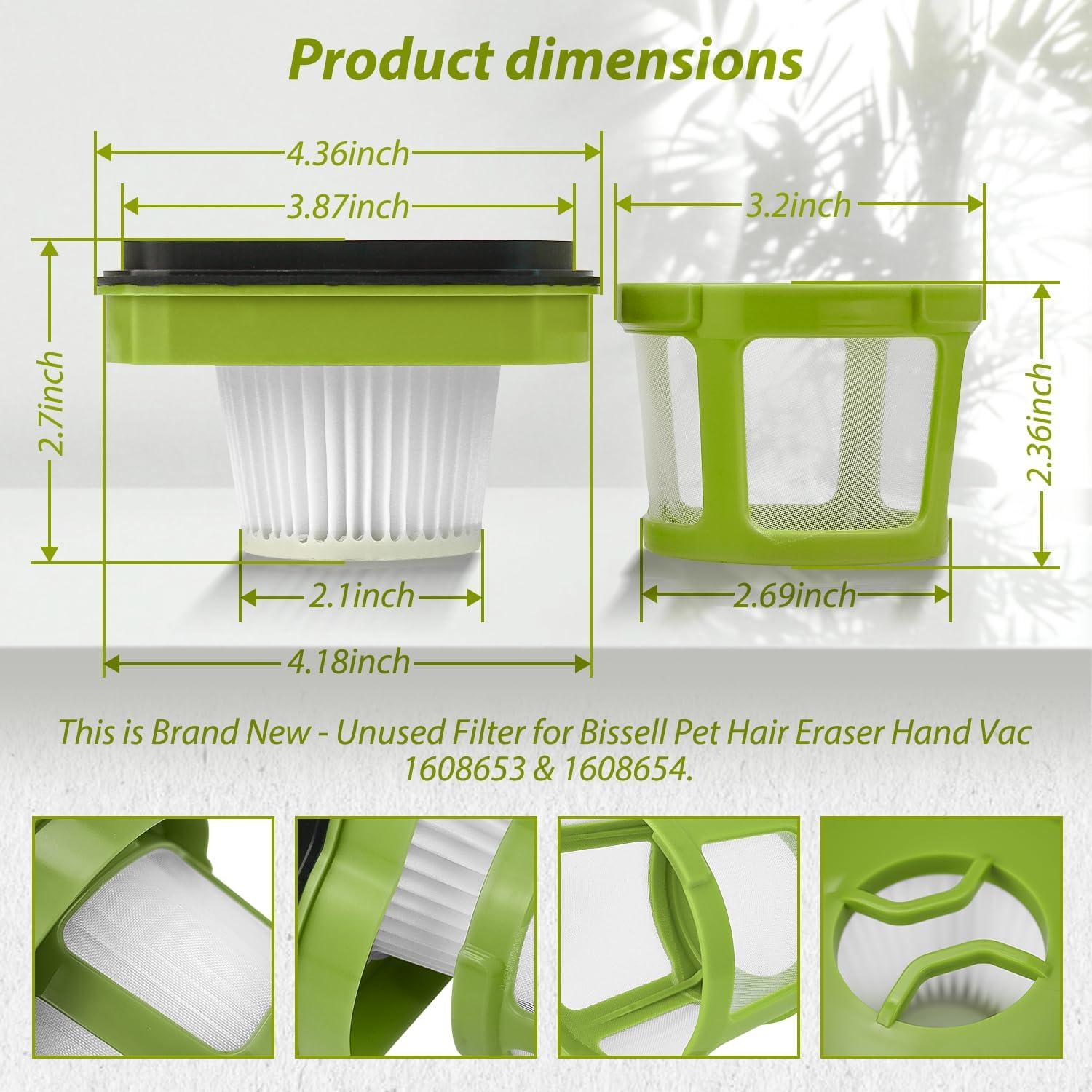 Filtro de Reemplazo HASMX para Aspiradora Bissell Pet Hair Eraser