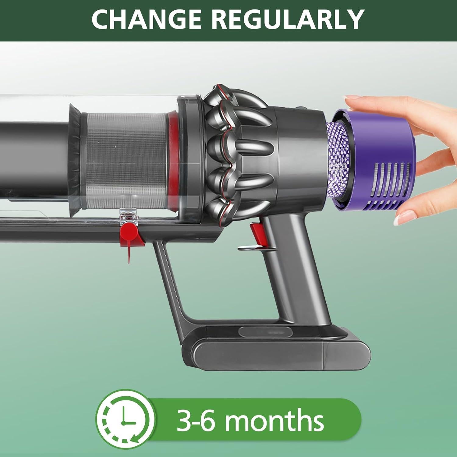 Paquete de 4 Filtros de Reemplazo isinlive para Dyson V10