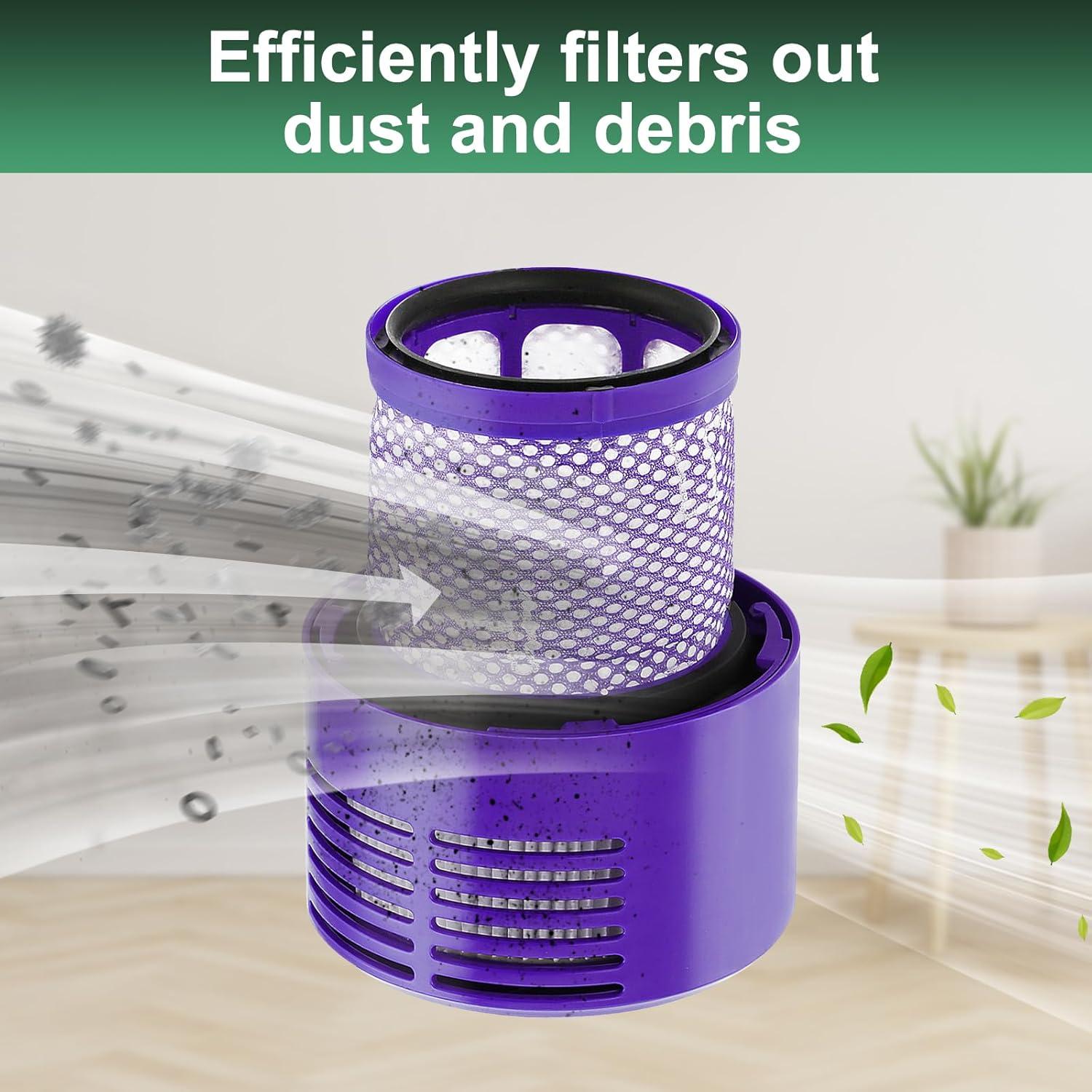 Paquete de 4 Filtros de Reemplazo isinlive para Dyson V10
