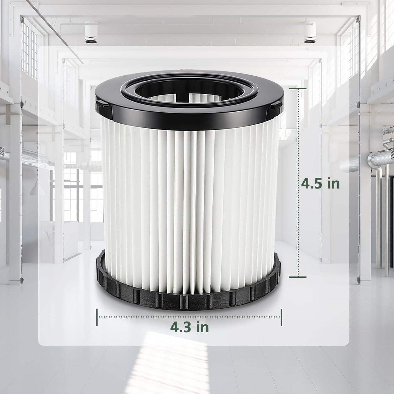 Filtro Hepa de Reemplazo isinlive para Aspiradora DeWalt 20V MAX