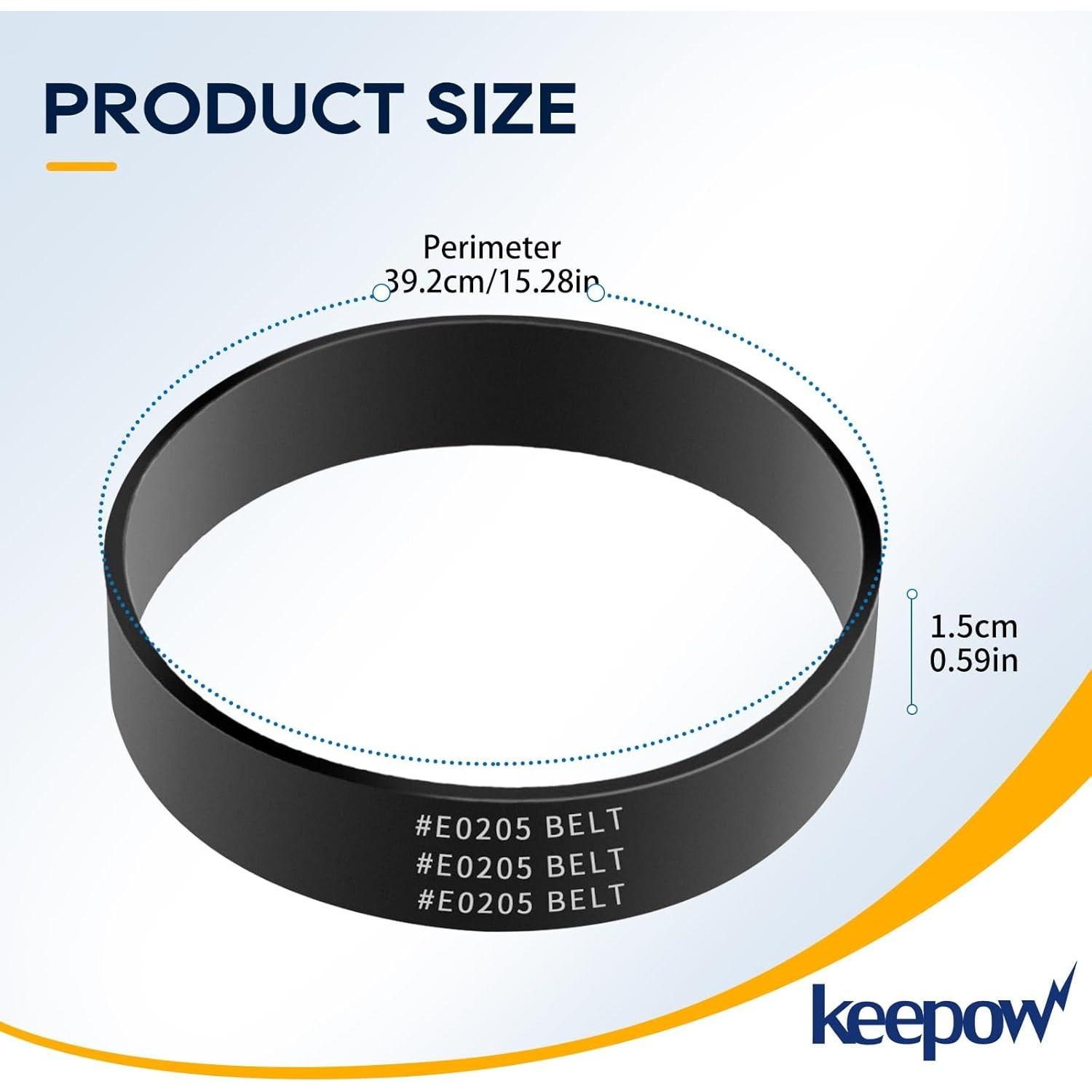Cinta de Aspiradora KEEPOW E0205 para Eureka NEU182B - 2 Paquete