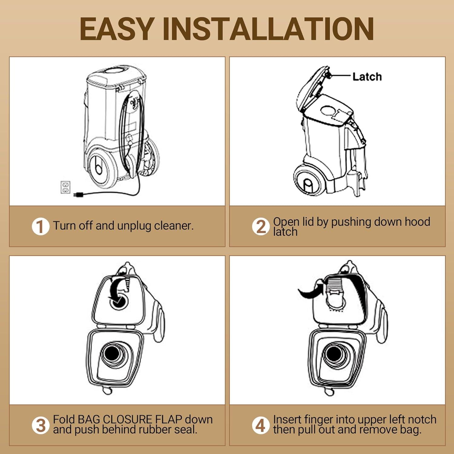 Bolsas de Vacío Reemplazo Funmit para Eureka 3670/3680 - 18 Unidades