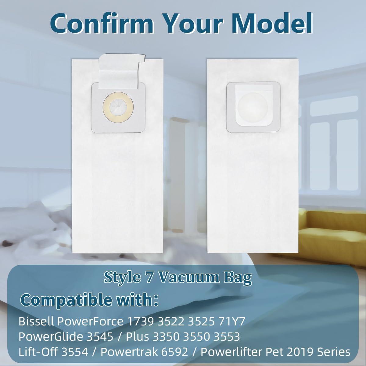 15 Bolsas de Aspiradora Estilo 7 Leacheery para Bissell
