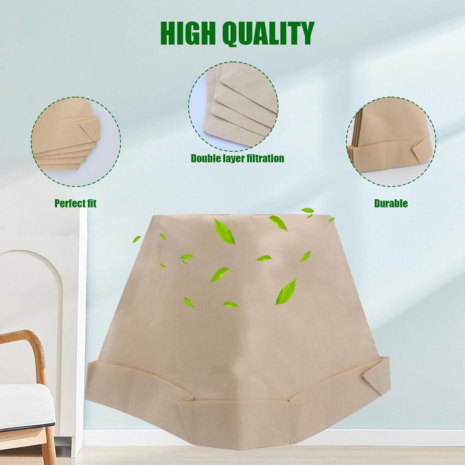 14 Bolsas de Reemplazo Tipo BP para Aspiradora Hoover C2401