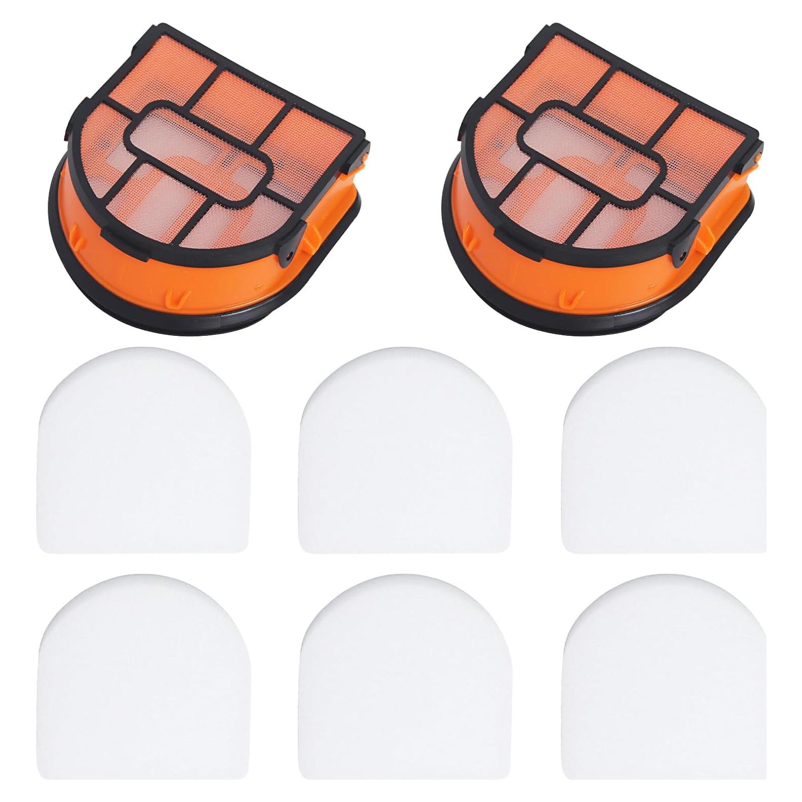 Kit de Filtros de Espuma Bsnuo para Aspiradora Shark WD101/WD161/WD201