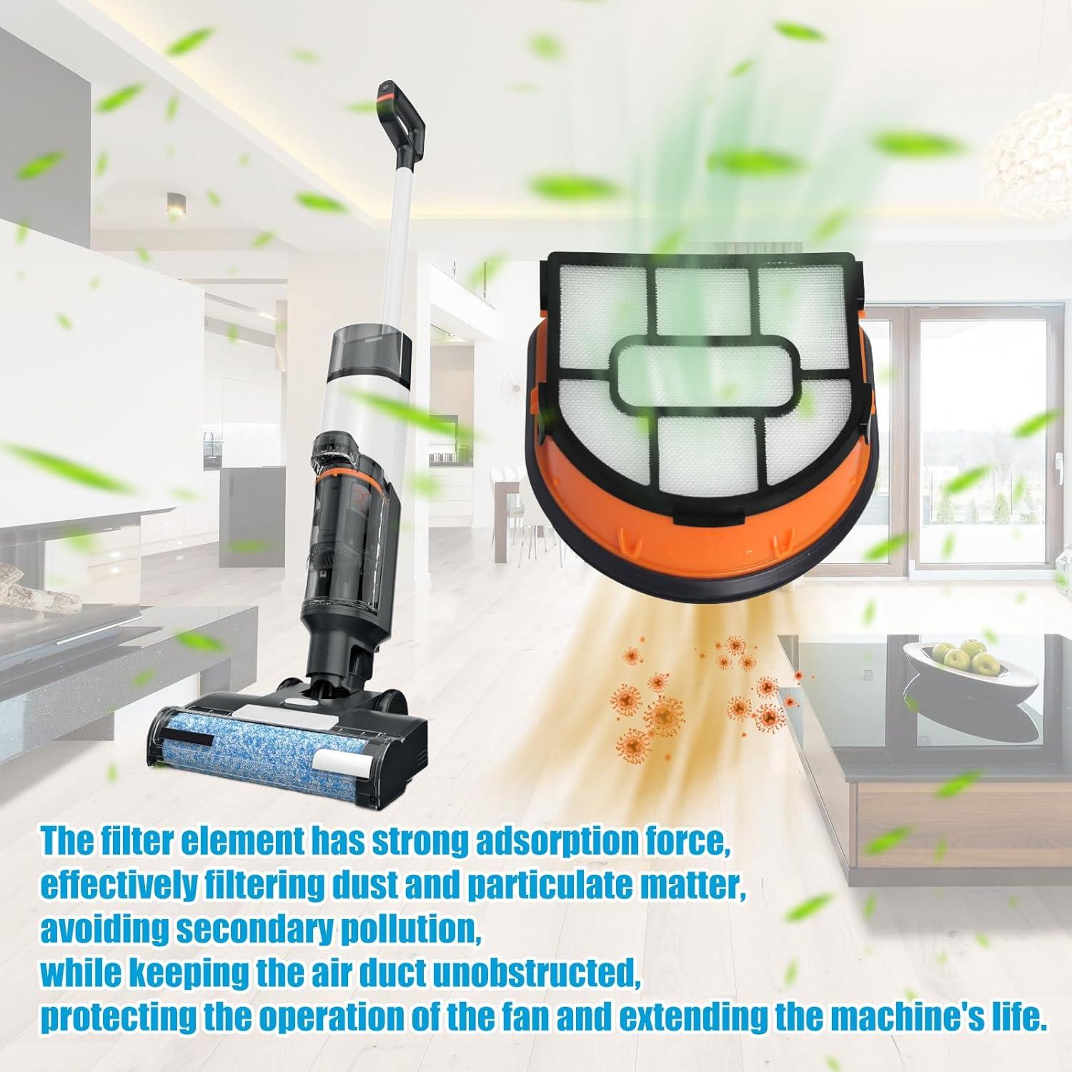 Kit de Filtros de Espuma Bsnuo para Aspiradora Shark WD101/WD161/WD201