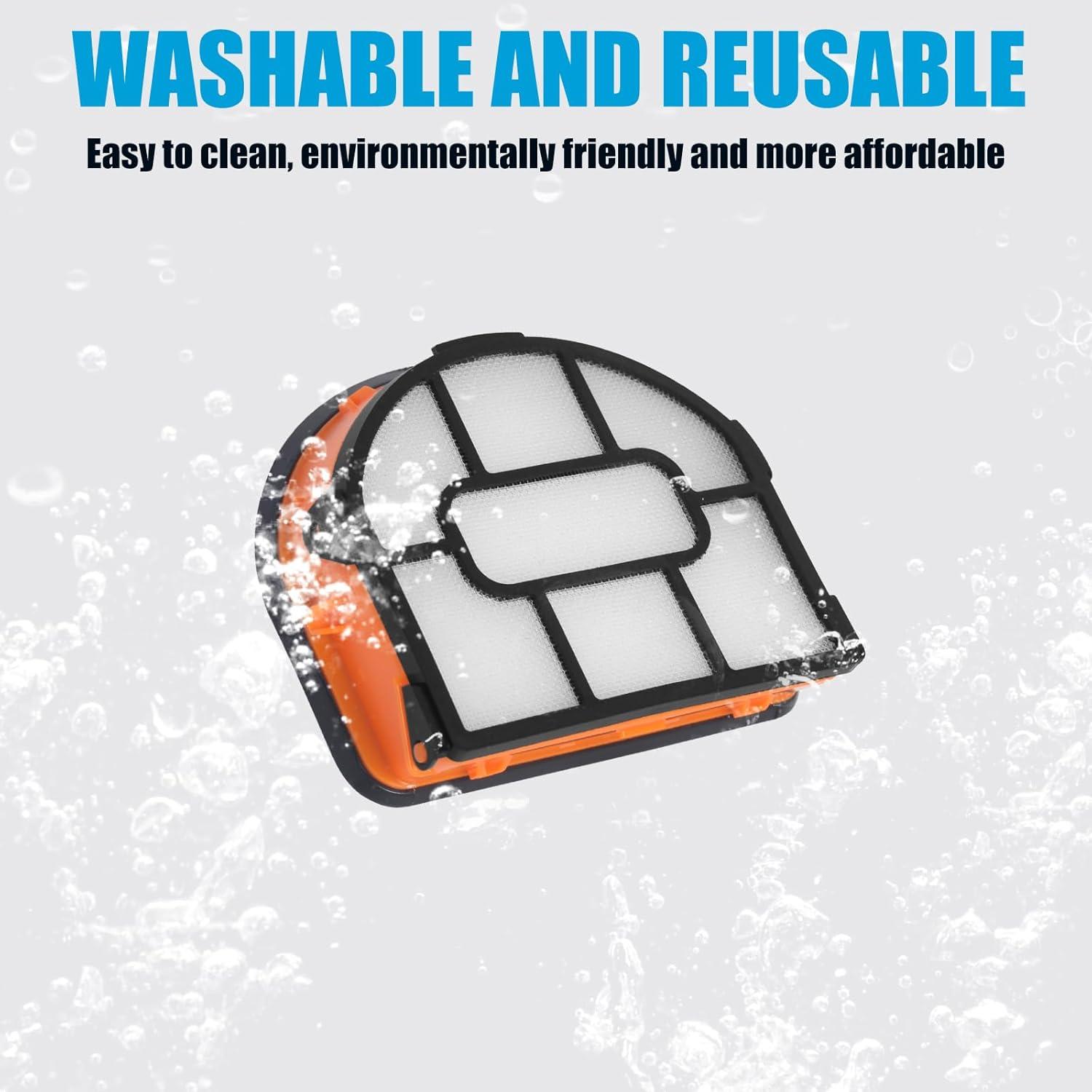 Kit de Filtros de Espuma Bsnuo para Aspiradora Shark WD101/WD161/WD201