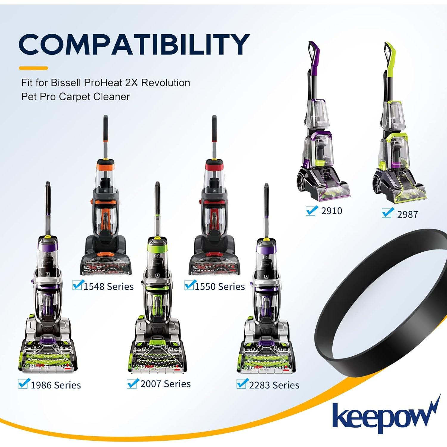 Cintas de Aspiradora KEEPOW 4 Paquetes Compatibles Bissell Proheat 2X
