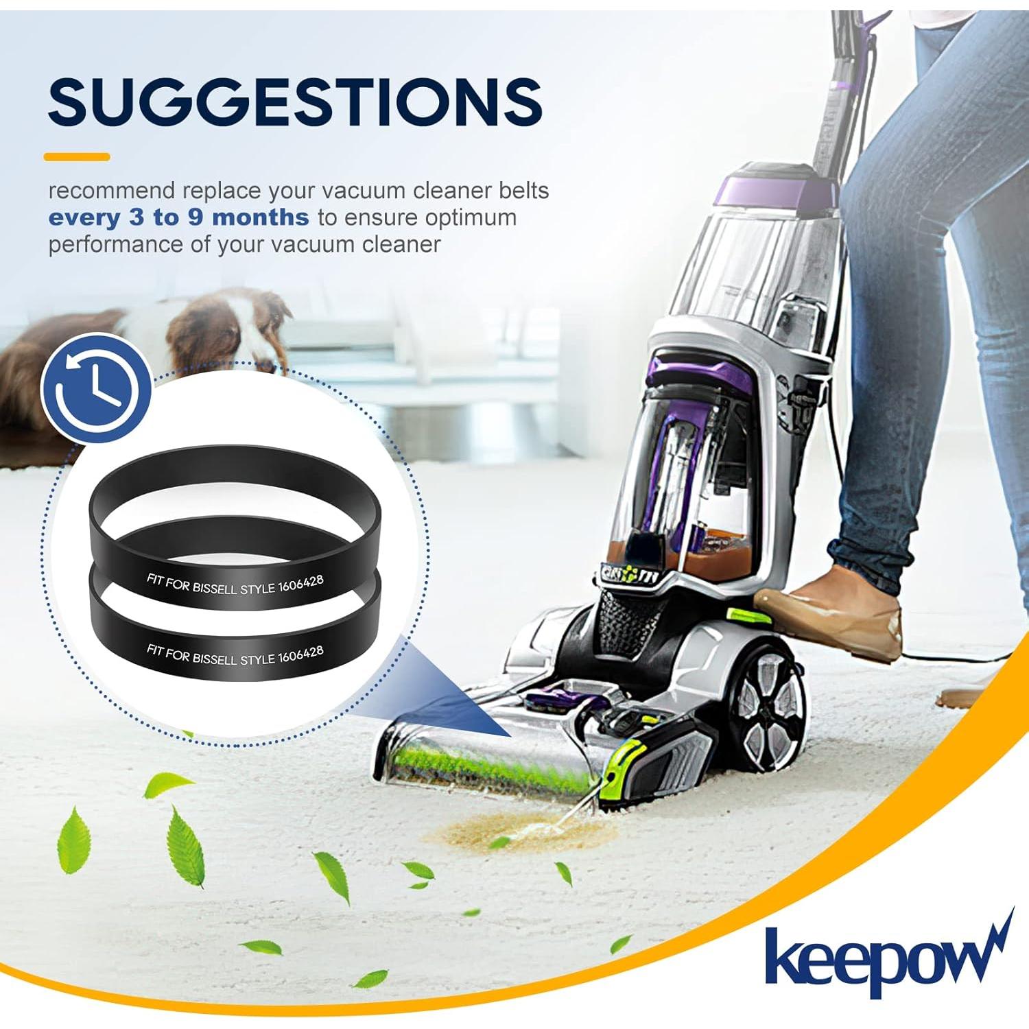 Cintas de Aspiradora KEEPOW 4 Paquetes Compatibles Bissell Proheat 2X