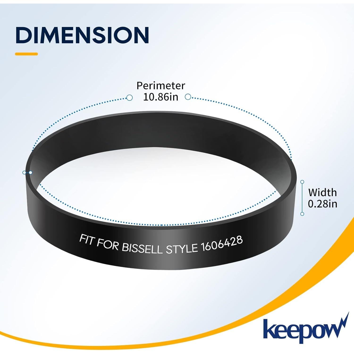 Cintas de Aspiradora KEEPOW 4 Paquetes Compatibles Bissell Proheat 2X