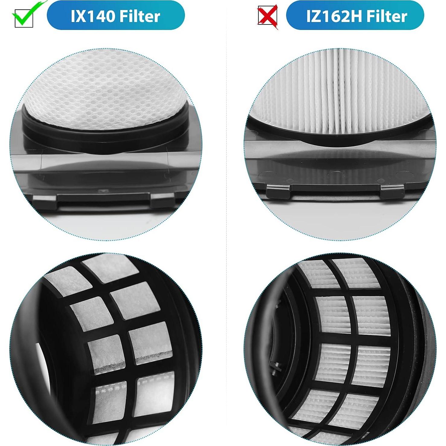 Filtros HEPA LANROON IX141 para Aspiradora Shark - 2+6 Paquete