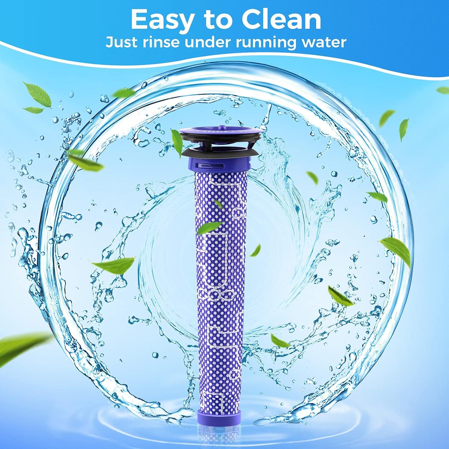 Paquete de 4 Filtros Pre Reemplazo Whekeosh para Dyson V6 V7 V8