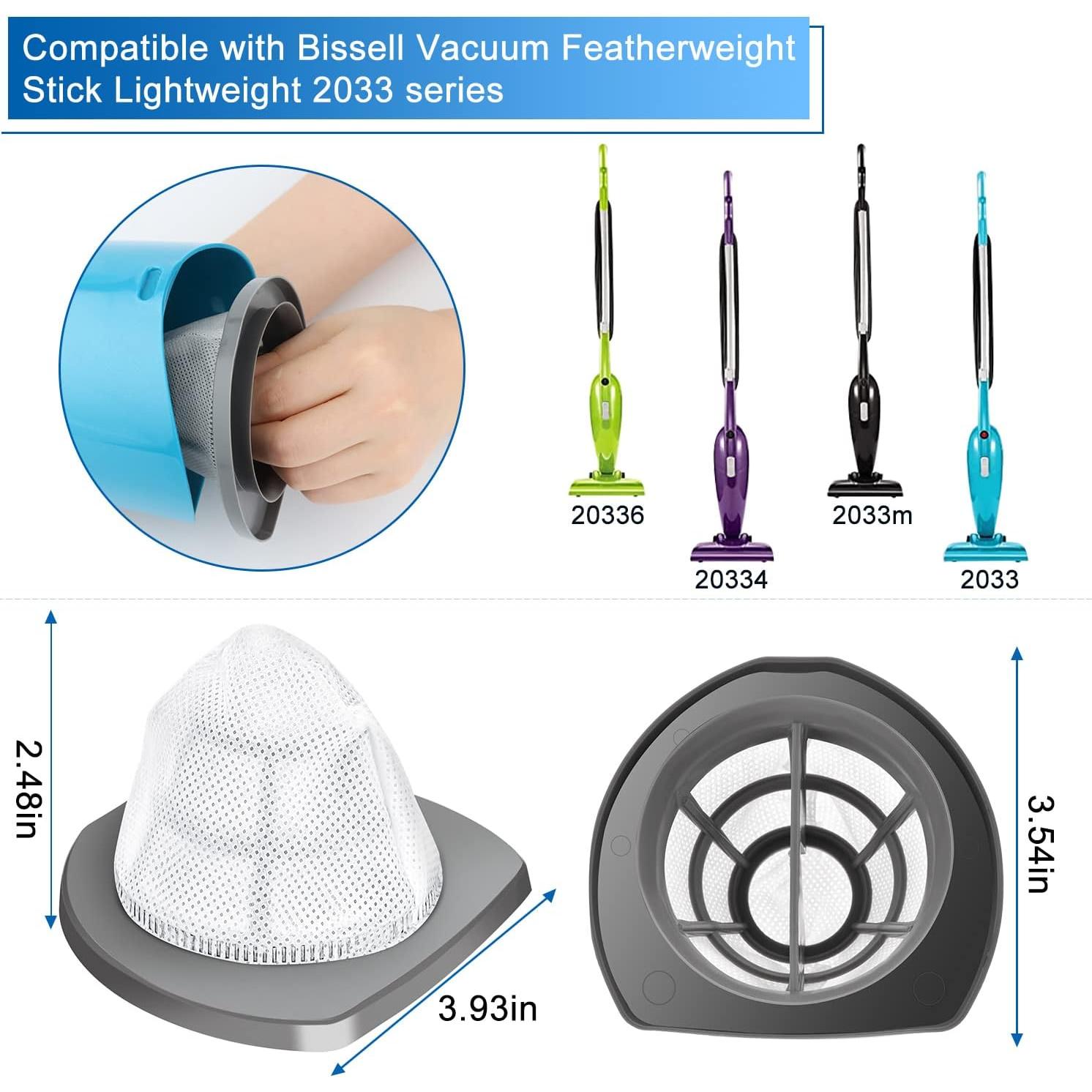Filtros de Reemplazo Bissell 2033 - 6 Filtros de Malla y 6 de Espuma